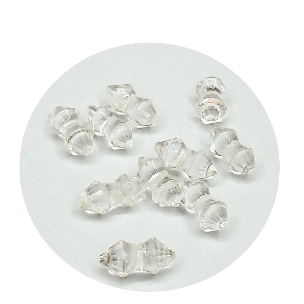 金剛杵 水晶鑽珠 0.6*1.2 公分 2個【十方】122645