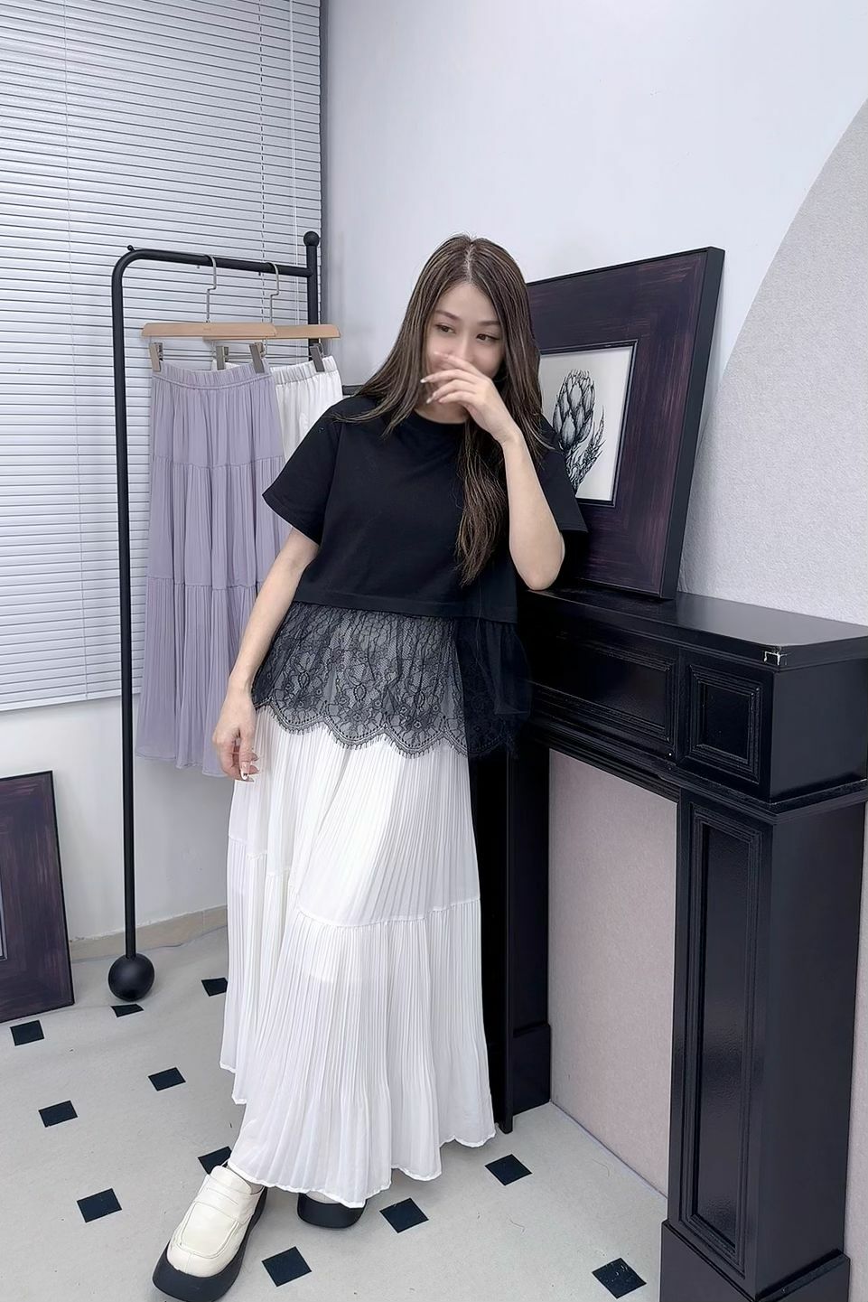 TOP#7026🤍極度遮肚花式tee