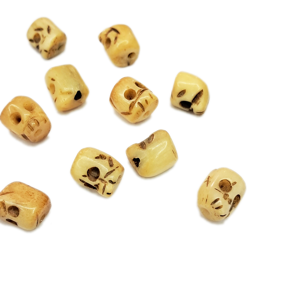 白骨觀獸骨珠1.2*0.8*1.1公分 2個【十方】141630