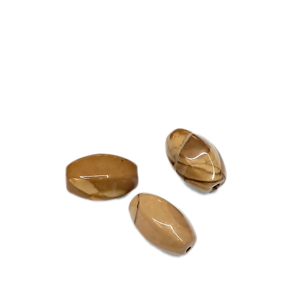 木化石米粒珠 3個【十方】141647