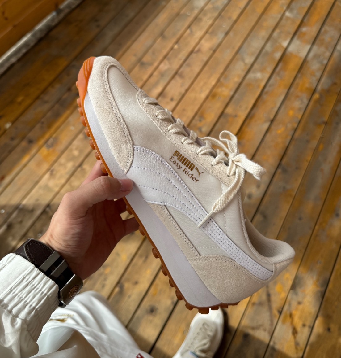 Puma Easy Rider 復古麂皮奶油