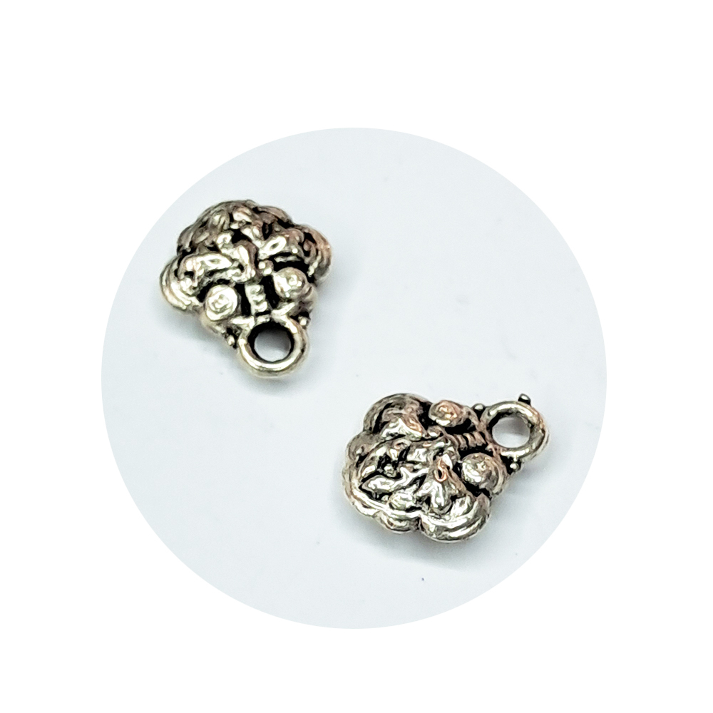 長命鎖 藏銀 2個【十方】141725