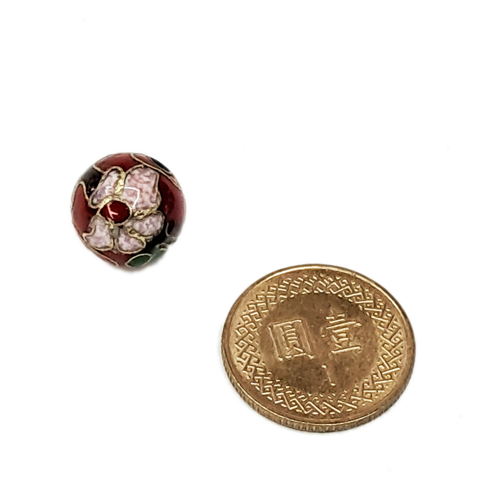 景泰藍 花球 1.2公分 1個【十方】143789