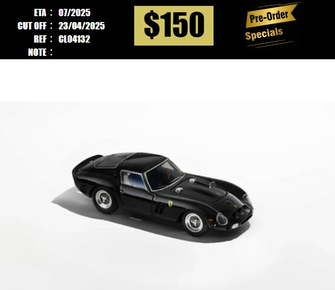 PO-$150 * CLASSIC LOVER * 1:64 FERRARI 250 GTO PEARL BLACK [OD13/04]