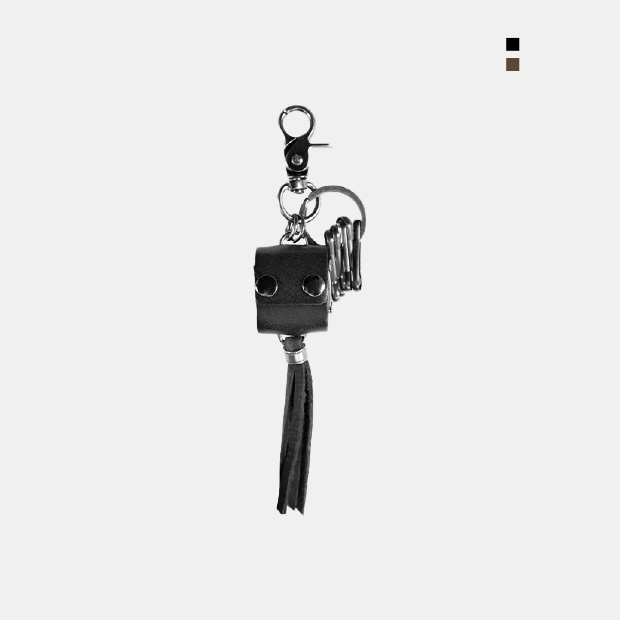 韓國 百搭 皮革 造型 流蘇 扣環 鑰匙圈