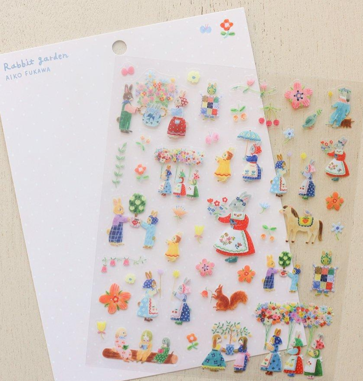 【Aiko Fukawa】布川愛子 PET透明造型貼紙 日本表現社