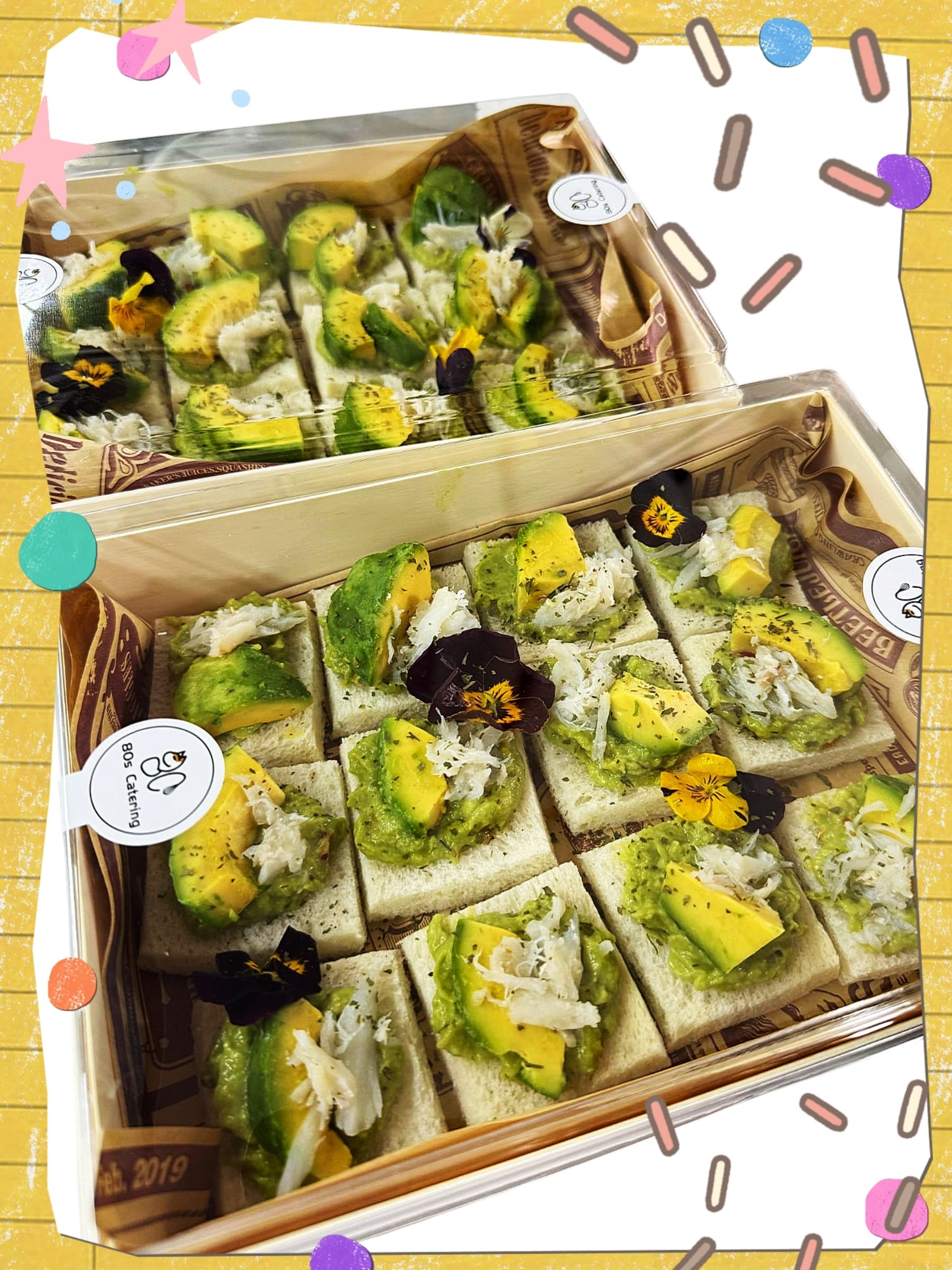 牛油果蟹肉多士