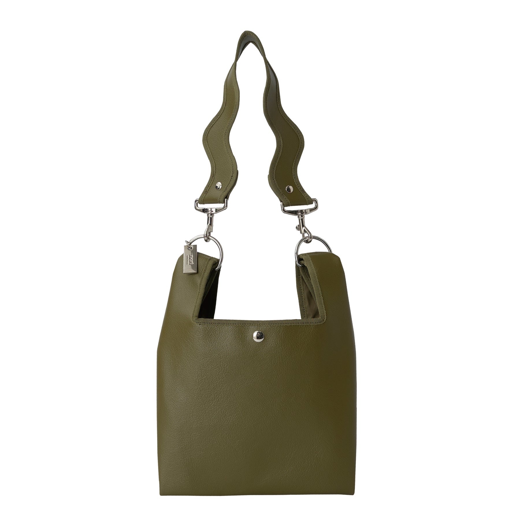 Nori 波浪手提肩背包 小款 橄欖綠