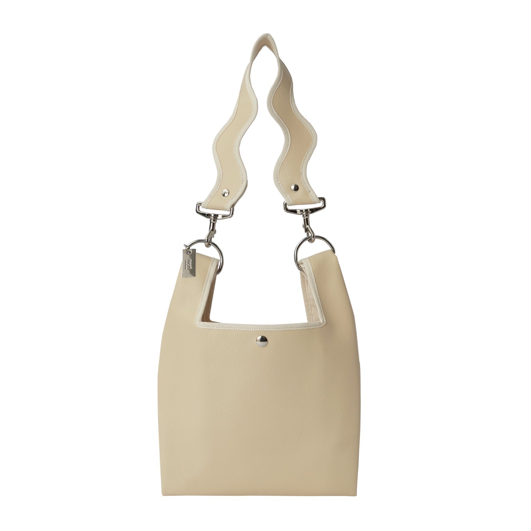 Nori 波浪手提肩背包 小款 米白色