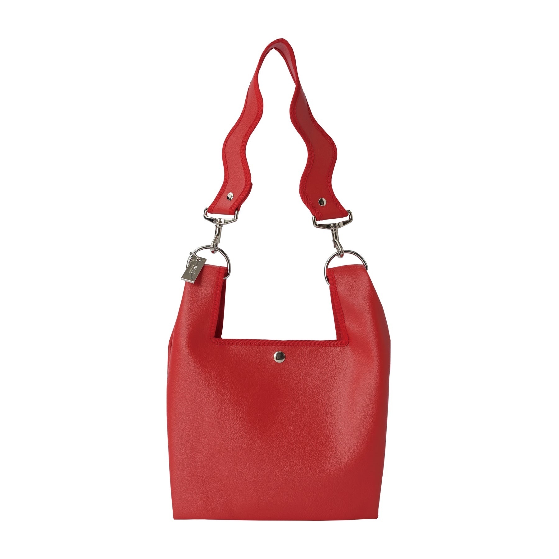 Nori 波浪手提肩背包 小款 紅色