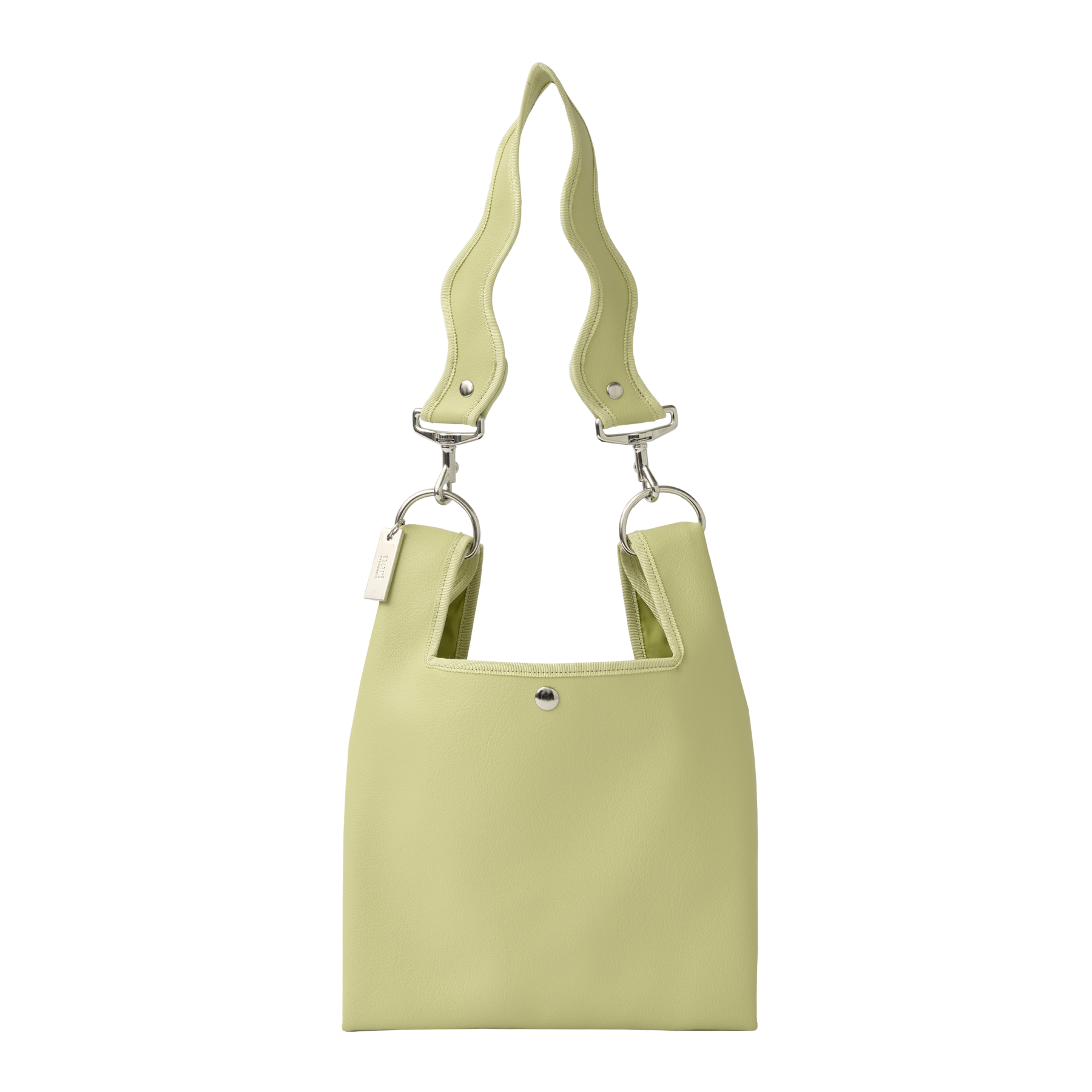 Nori 波浪手提肩背包 小款 開心果綠