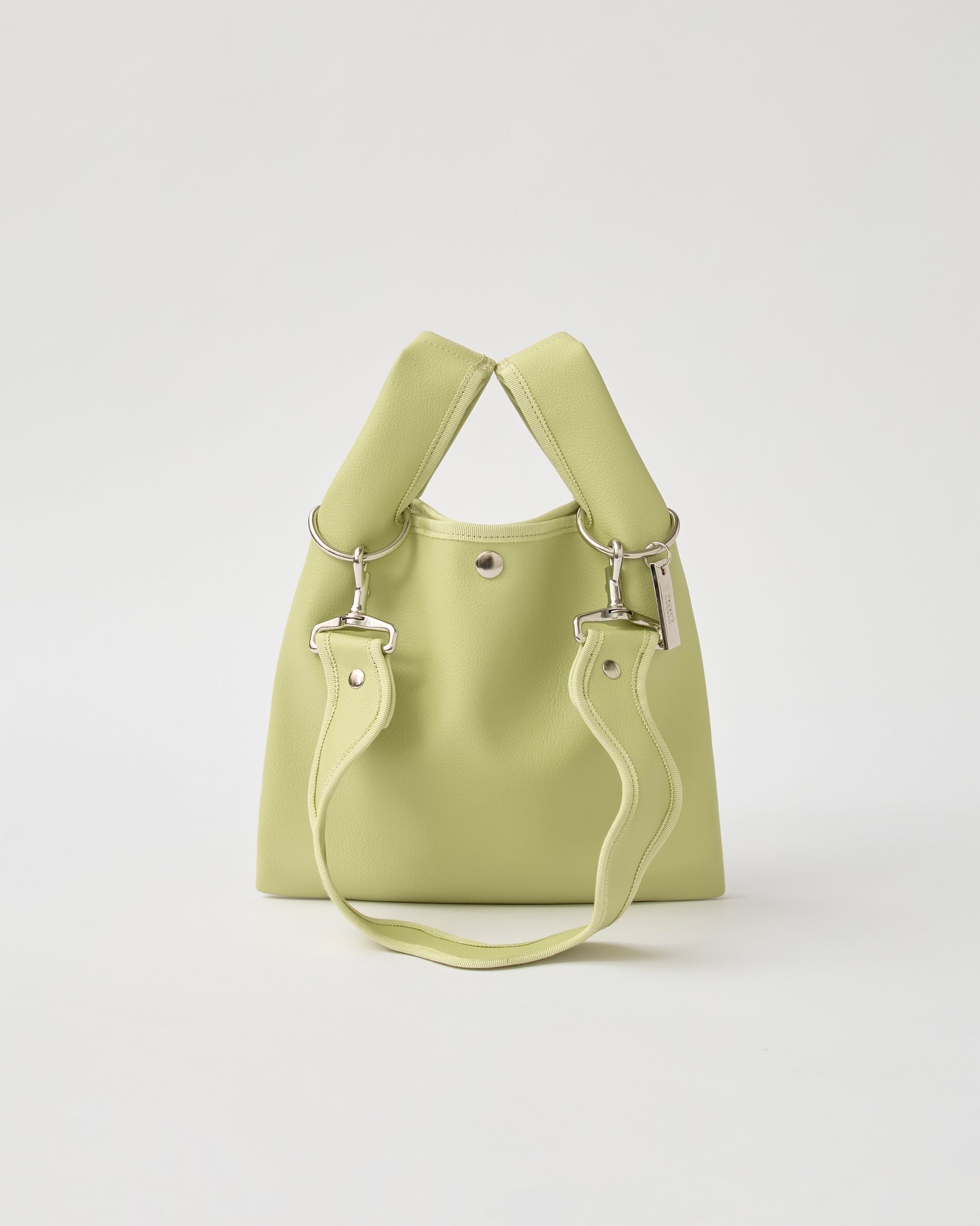 Nori 波浪手提肩背包 小款 開心果綠