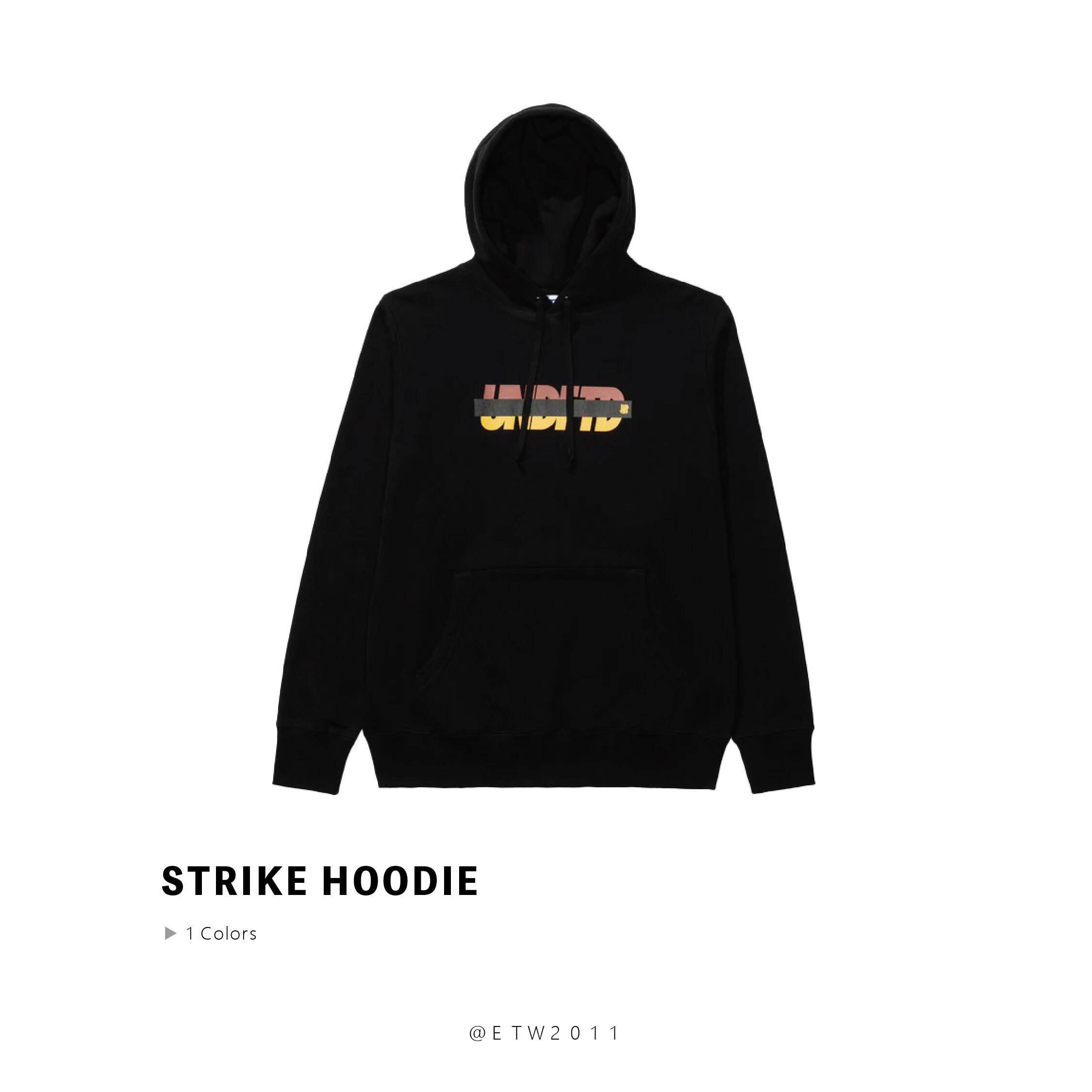 ☆ETW☆【EASY TO WEAR】UNDEFEATED STRIKE HOODIE 帽T 黑色