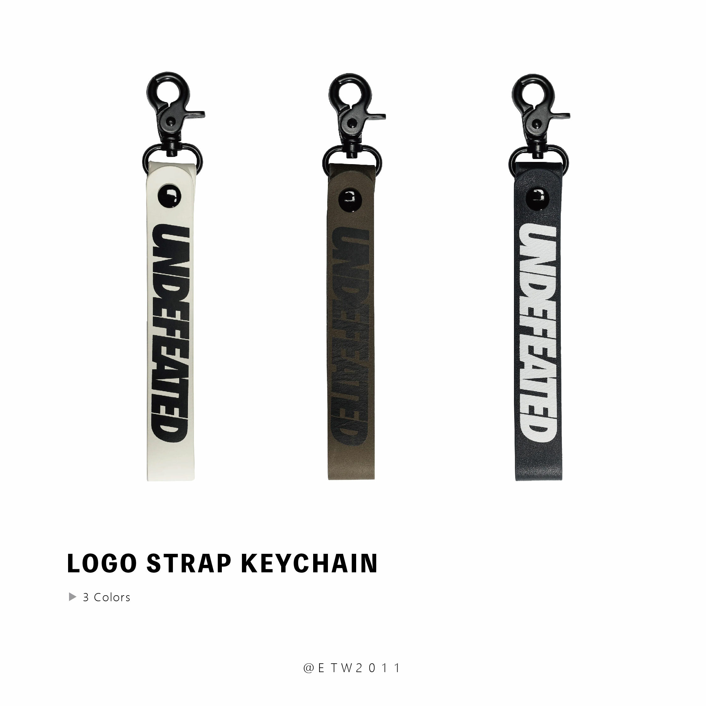 ☆ETW☆【EASY TO WEAR】UNDEFEATED LOGO STRAP KEYCHAIN 鑰匙圈 吊飾