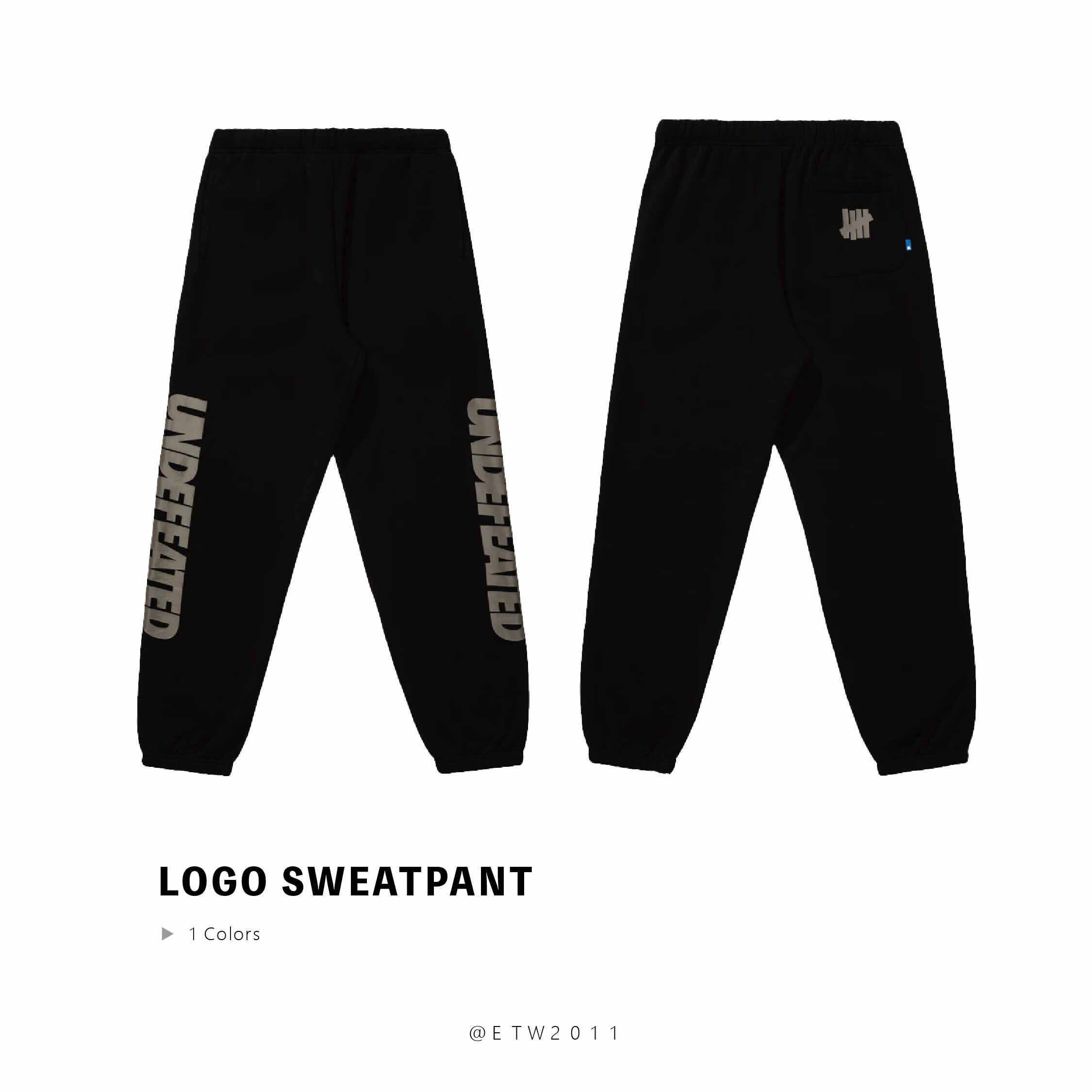 ☆ETW☆【EASY TO WEAR】UNDEFEATED LOGO SWEATPANT 長褲 運動褲 柵欄