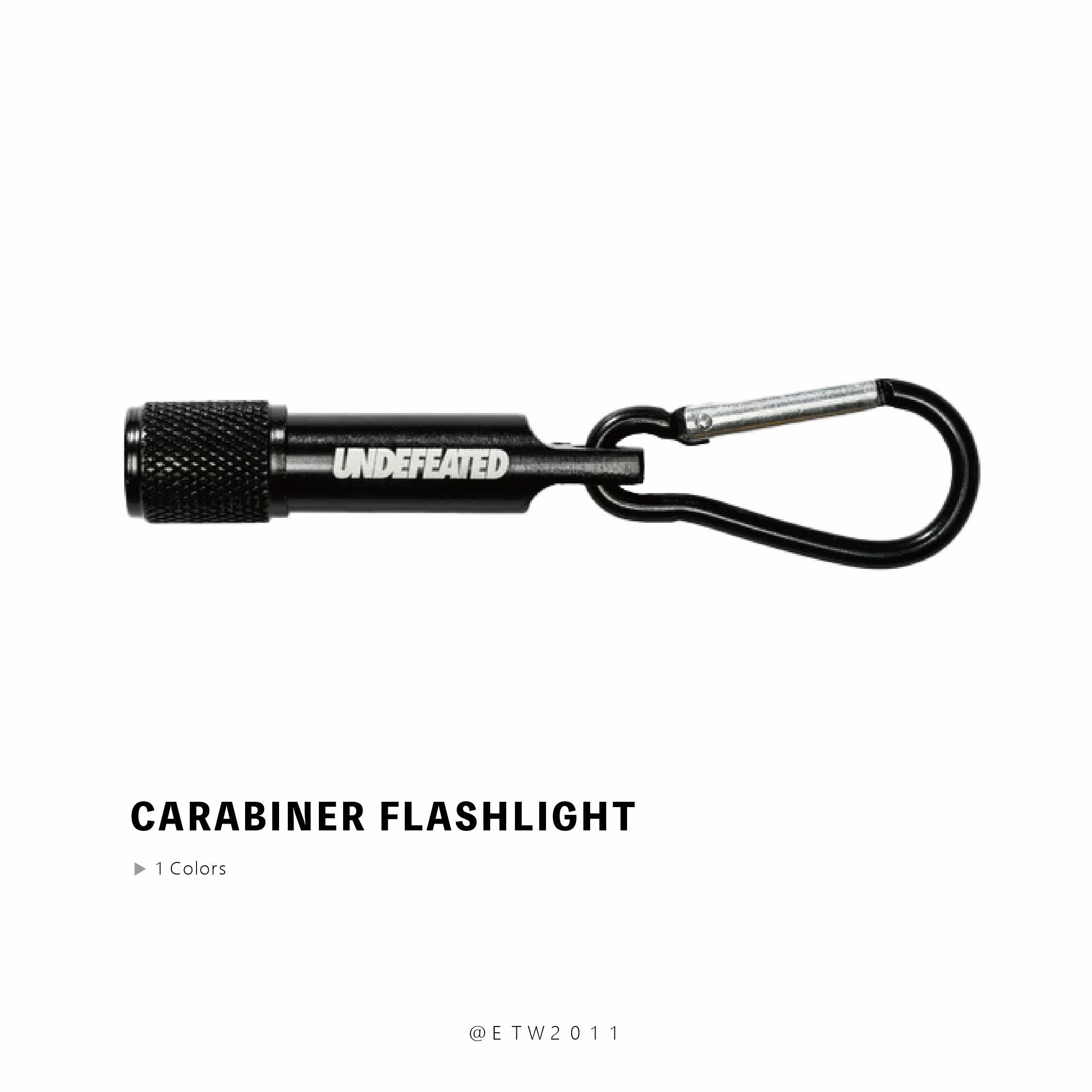 ☆ETW☆【EASY TO WEAR】UNDEFEATED CARABINER FLASHLIGHT 手電筒 掛飾 戶外 柵欄