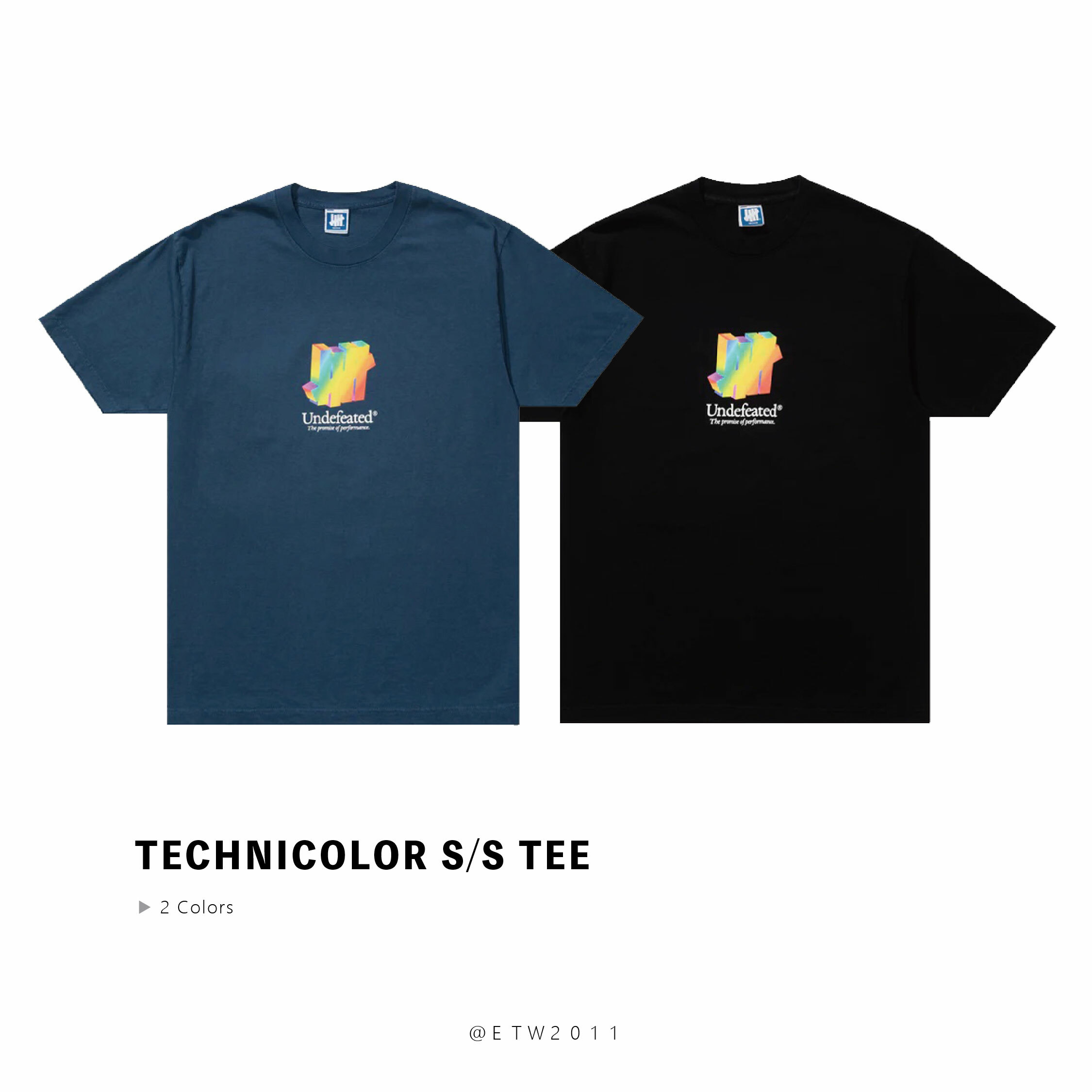☆ETW☆【EASY TO WEAR】UNDEFEATED Technicolor S/S Tee 彩虹 招牌 短T 柵欄