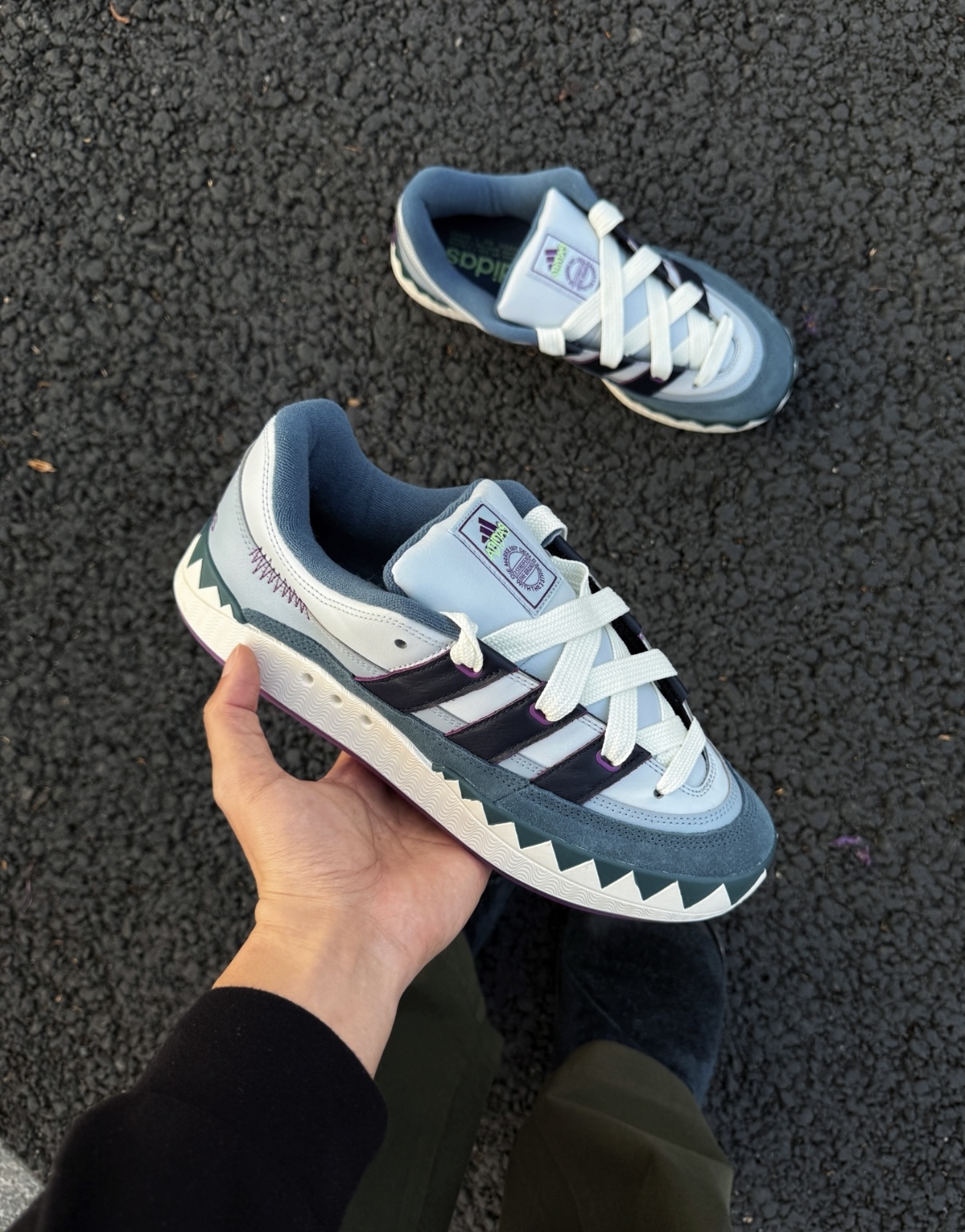 Adidas Originals Adimatic 灰紫色 藍灰色 縫線 巫師 麂皮 復古 麵包鞋 IE3917/預購