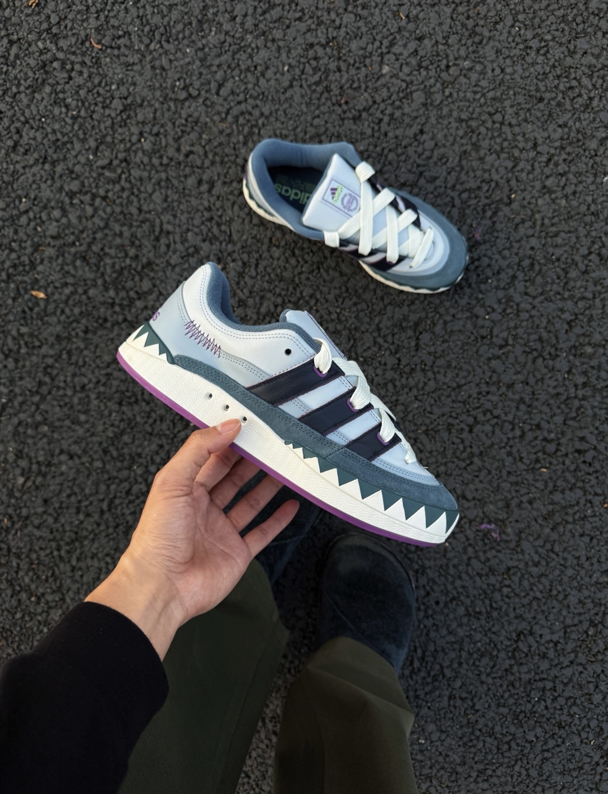 Adidas Originals Adimatic 灰紫色 藍灰色 縫線 巫師 麂皮 復古 麵包鞋 IE3917/預購