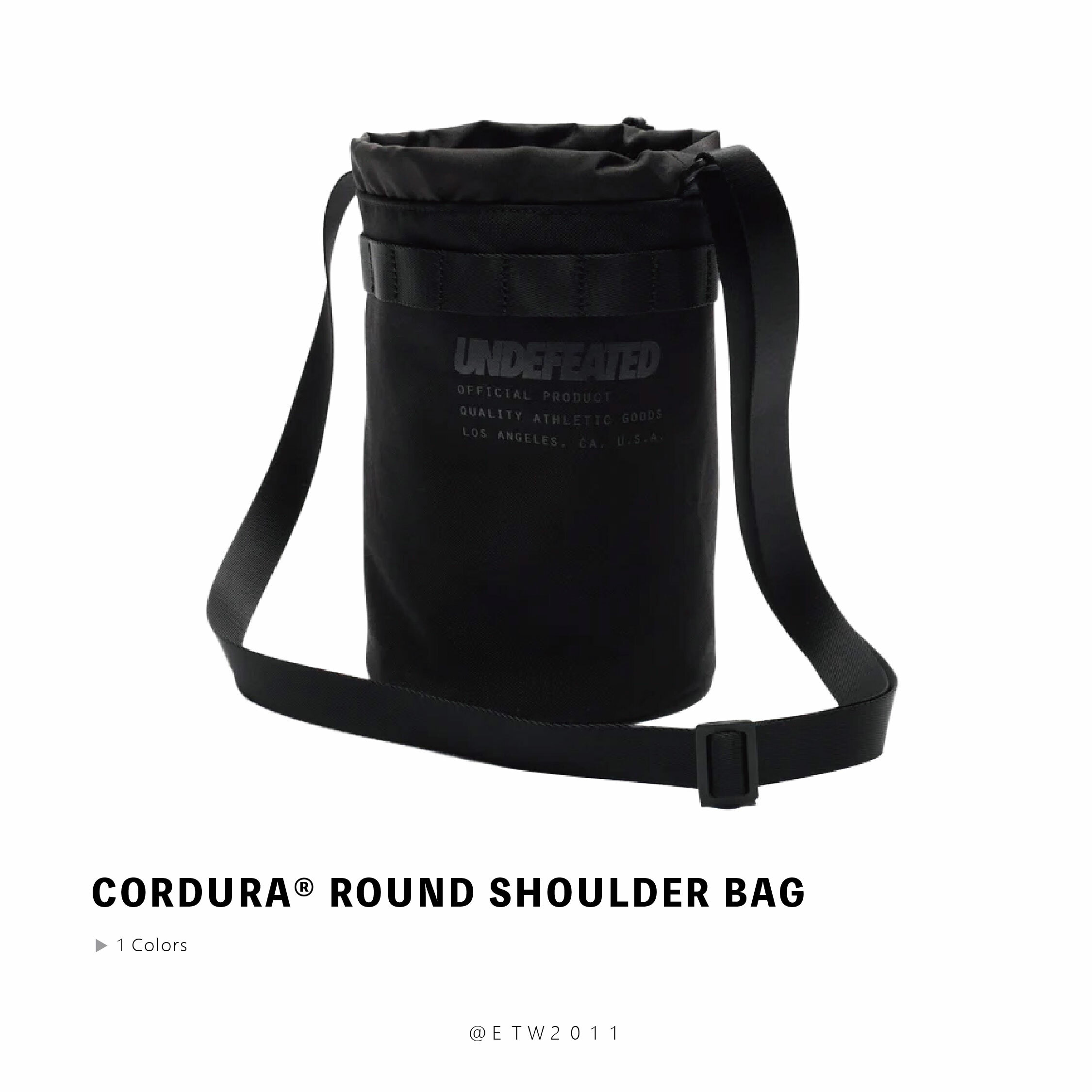 ☆ETW☆【EASY TO WEAR】UNDEFEATED CORDURA® ROUND SHOULDER BAG 柵欄 側背包 小包