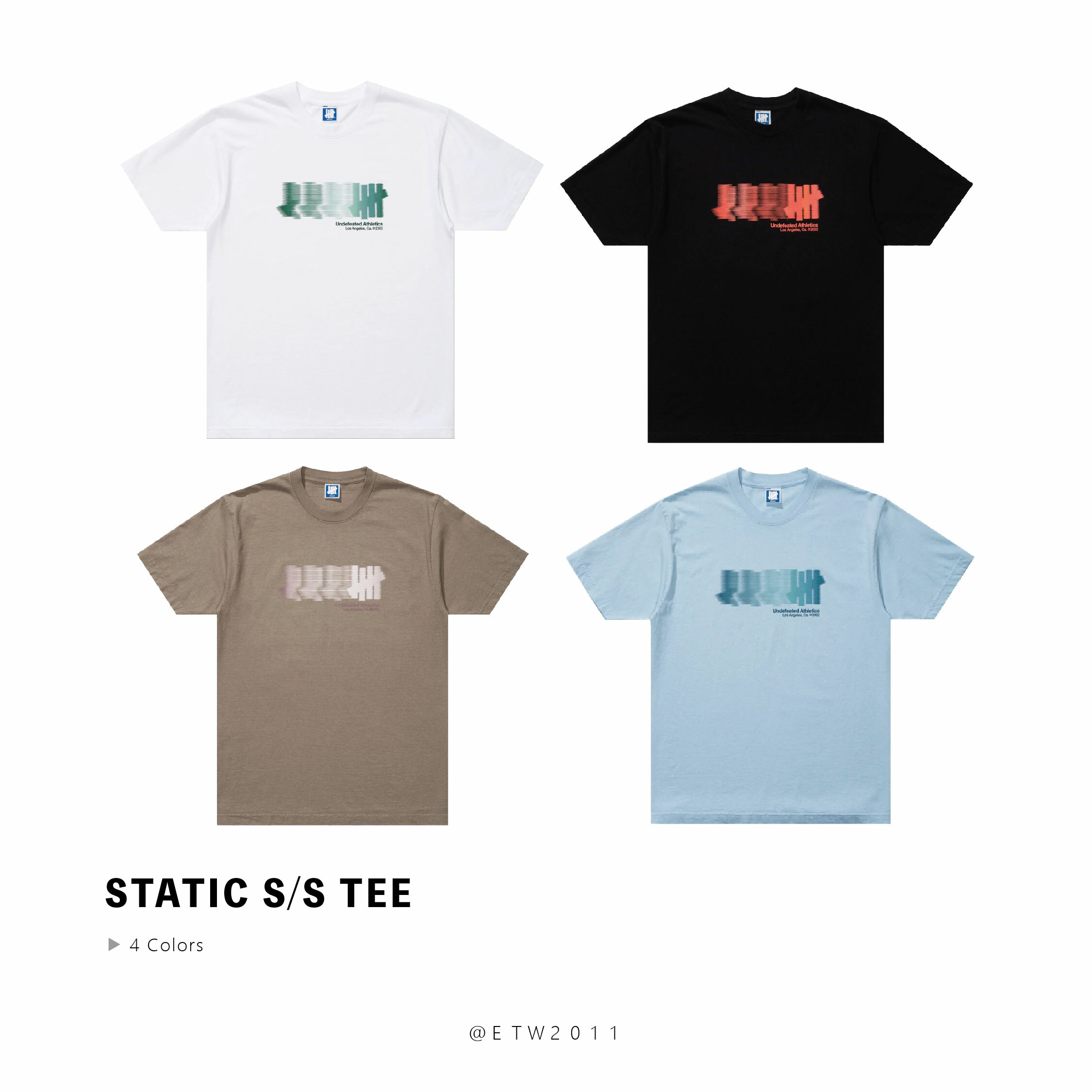 ☆ETW☆【EASY TO WEAR】UNDEFEATED STATIC S/S TEE 模糊 靜止 柵欄 短T