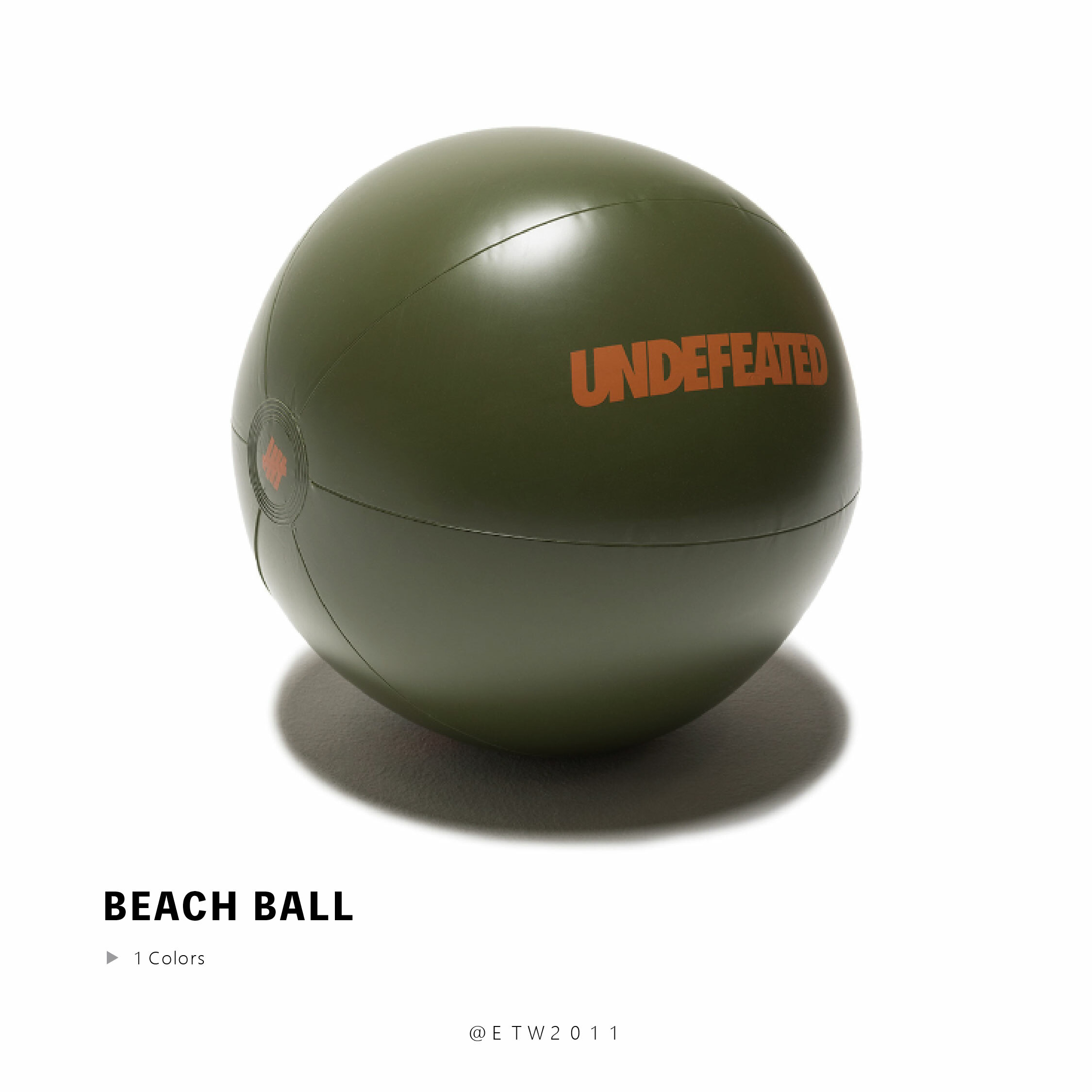 ☆ETW☆【EASY TO WEAR】UNDEFEATED BEACH BALL 海灘球 沙灘球 軍綠色 現貨