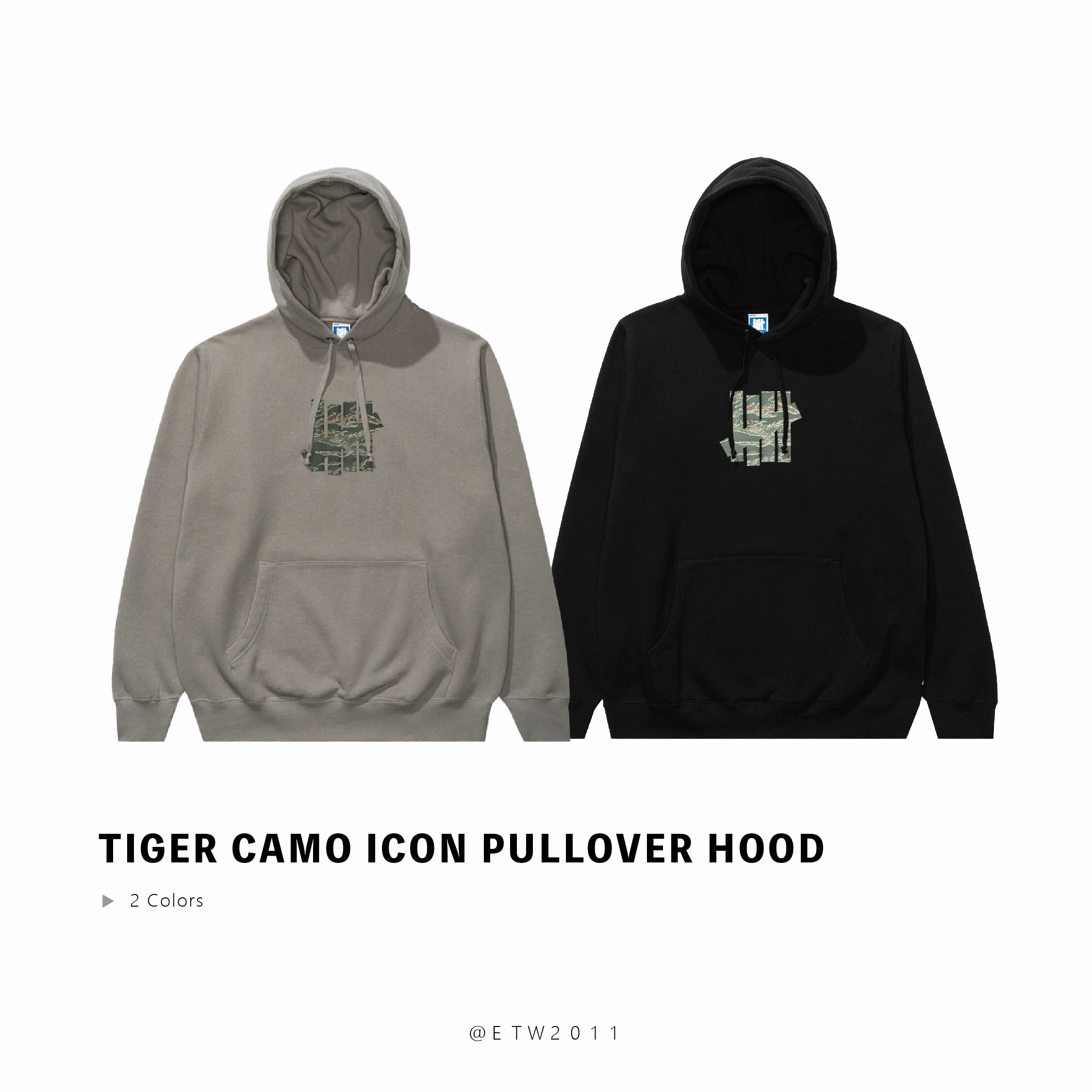 ☆ETW☆【EASY TO WEAR】UNDEFEATED TIGER CAMO ICON PULLOVER HOOD 虎紋 迷彩 帽T