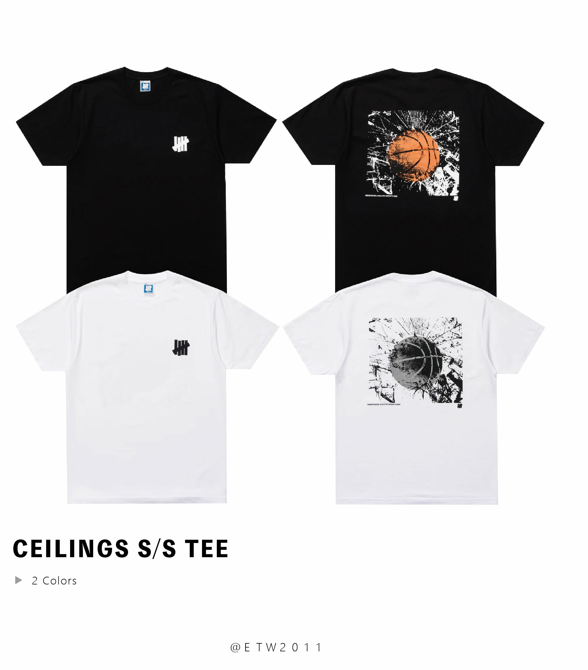 ☆ETW☆【EASY TO WEAR】UNDEFEATED CEILINGS S/S TEE 籃球 版畫 柵欄 短T