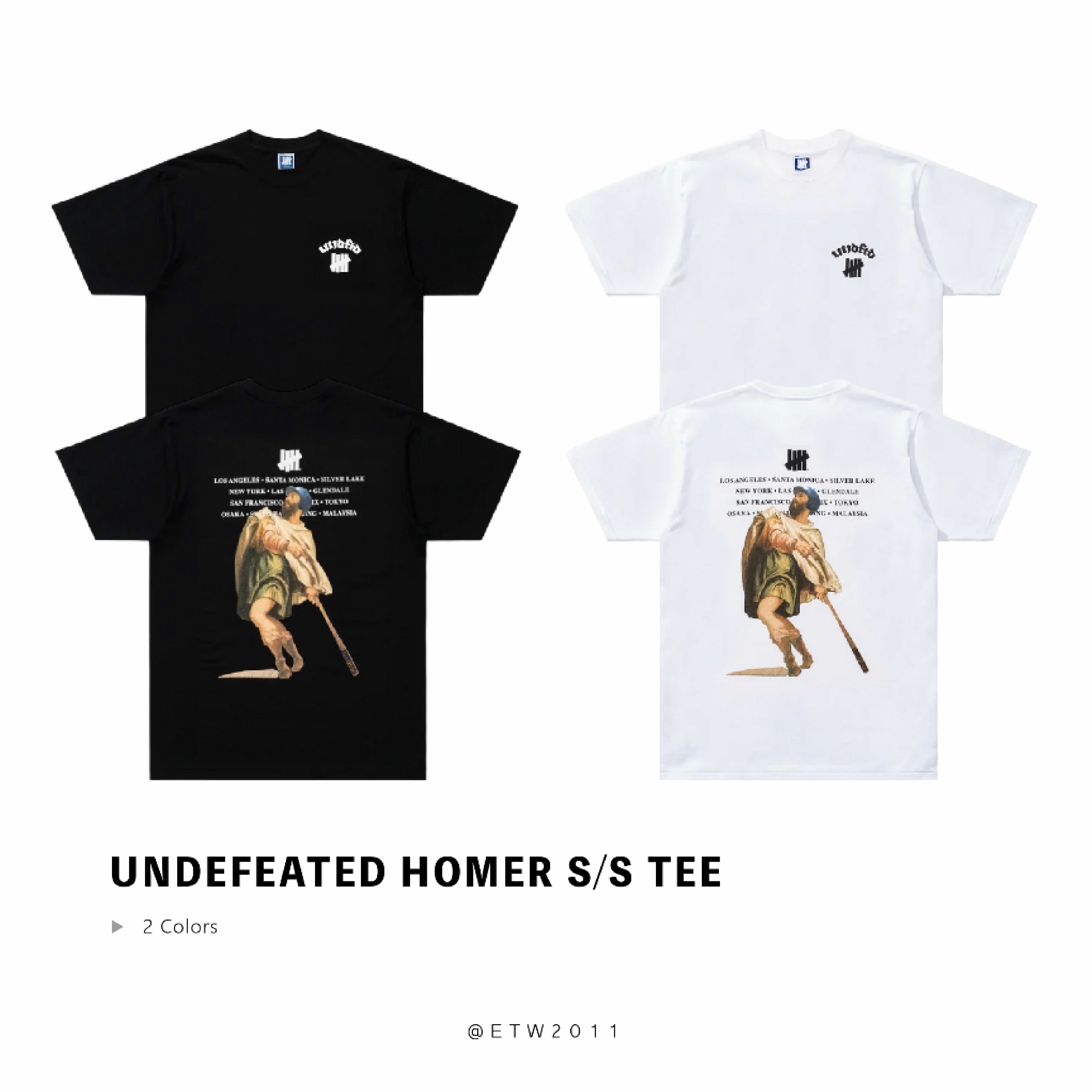 ☆ETW☆【EASY TO WEAR】UNDEFEATED HOMER S/S TEE 棒球 打者 宗教 短袖 短T