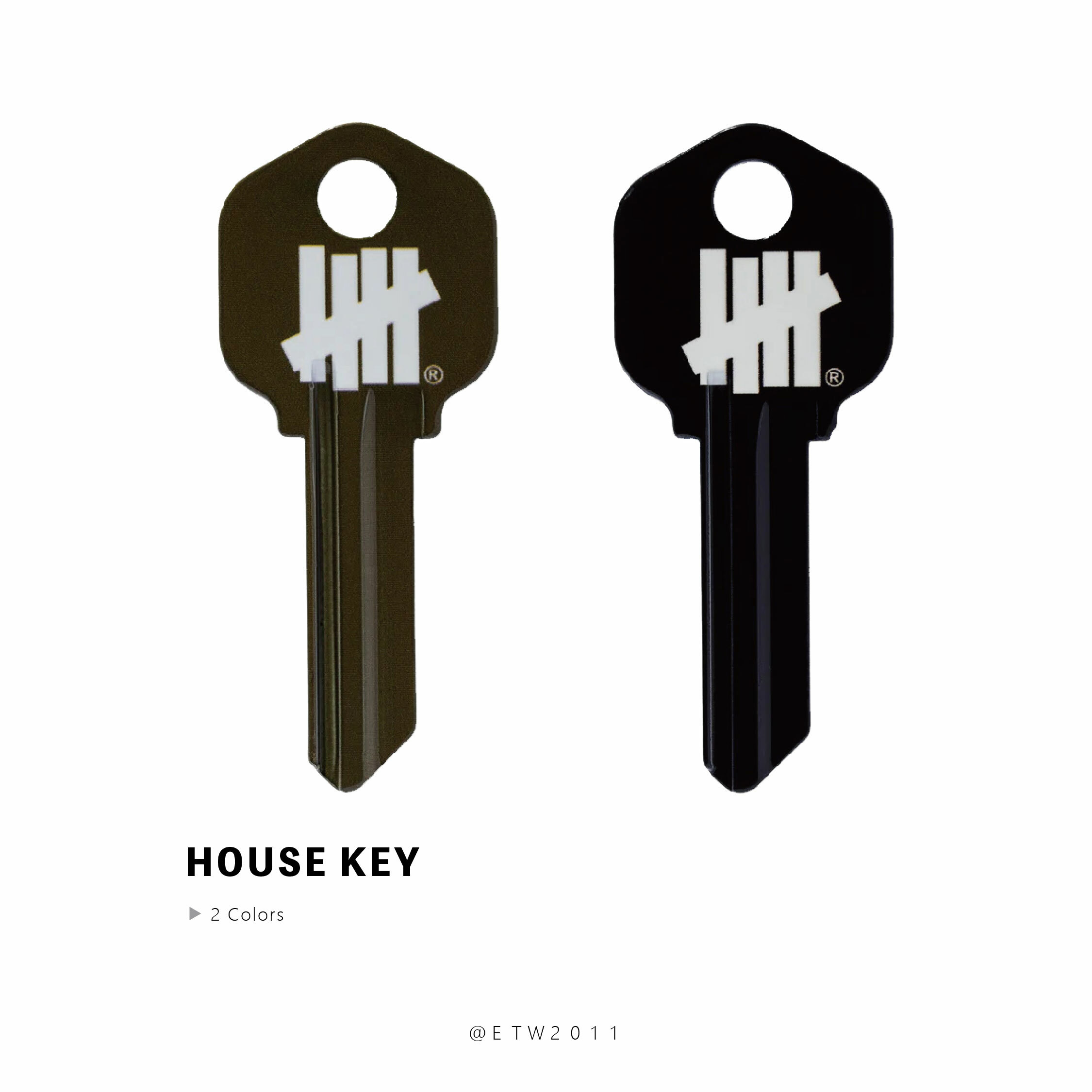 ☆ETW☆【EASY TO WEAR】UNDEFEATED HOUSE KEY 鑰匙 裝飾 柵欄 居家 黑色 軍綠