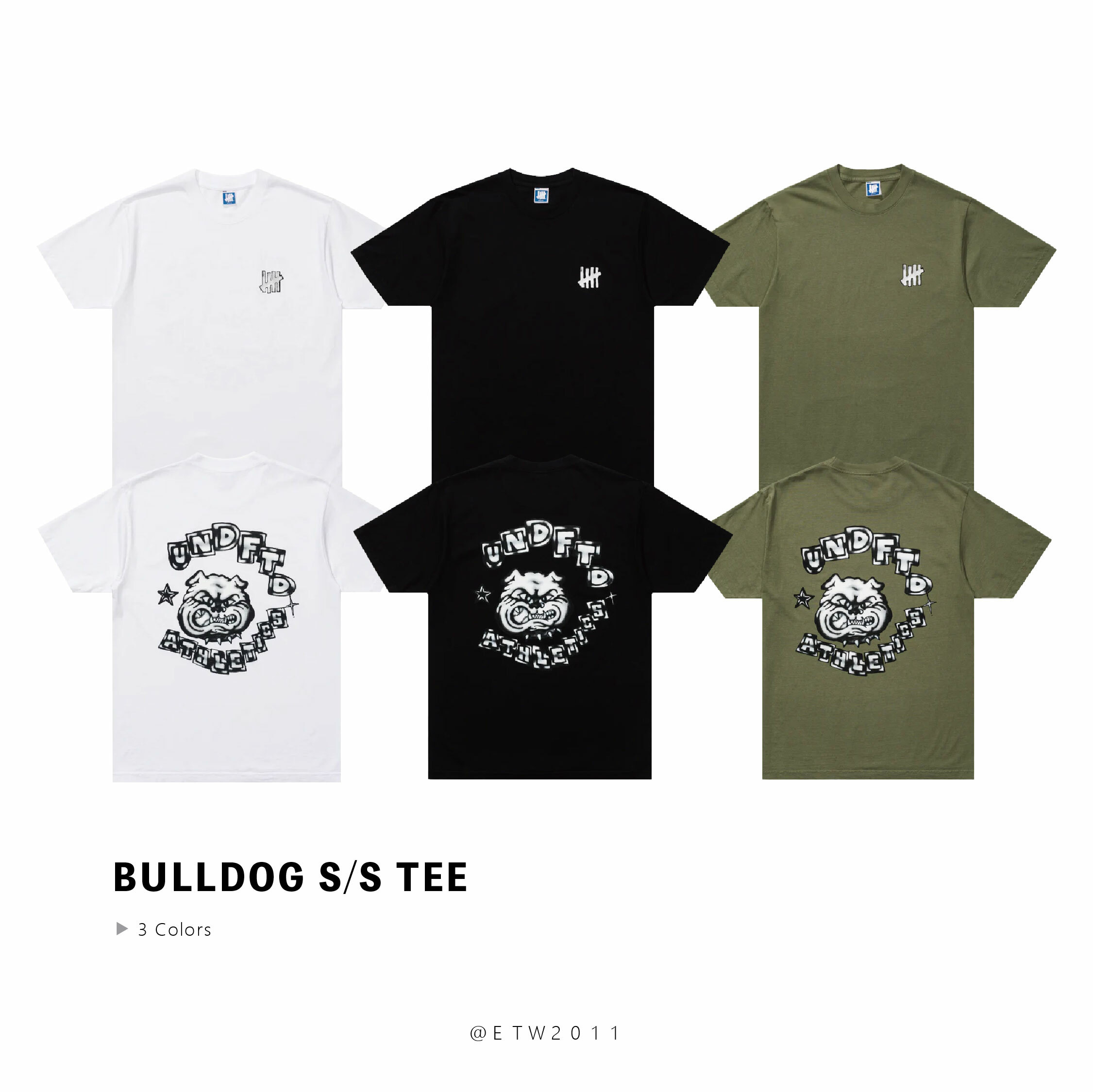 ☆ETW☆【EASY TO WEAR】UNDEFEATED BULLDOG S/S TEE 柵欄 鬥牛犬 惡霸 短T T恤