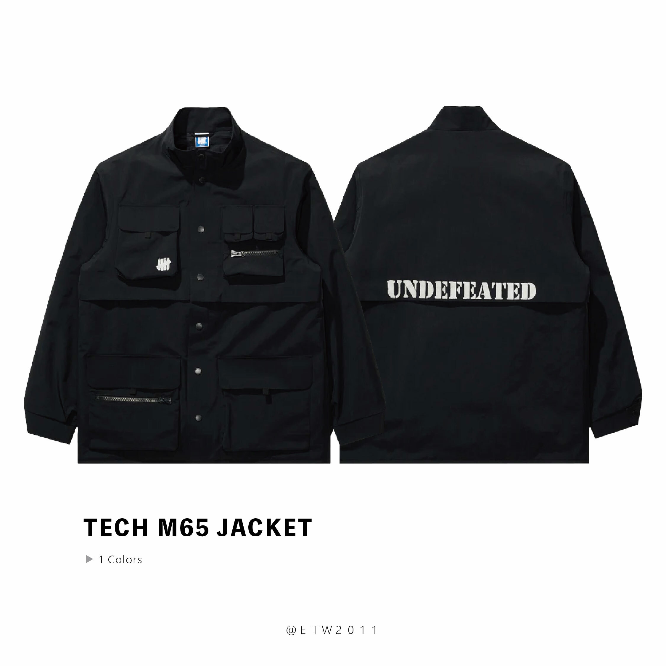 ☆ETW☆【EASY TO WEAR】UNDEFEATED TECH M65 JACKET 夾克 外套 柵欄 多口袋 尼龍 黑色