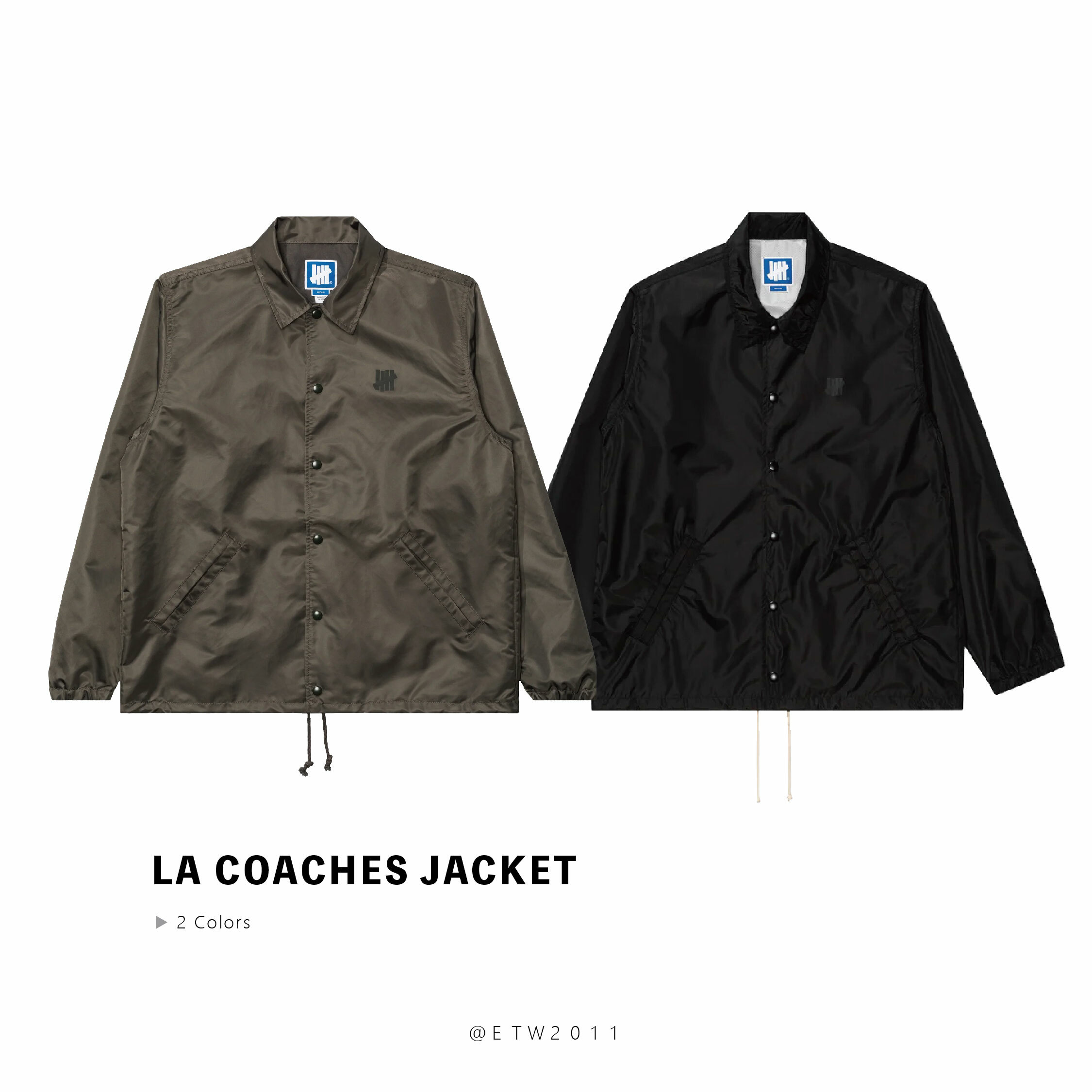 ☆ETW☆【EASY TO WEAR】UNDEFEATED LA  ICON COACHES JACKET 風衣外套 防風外套 教練外套 柵欄