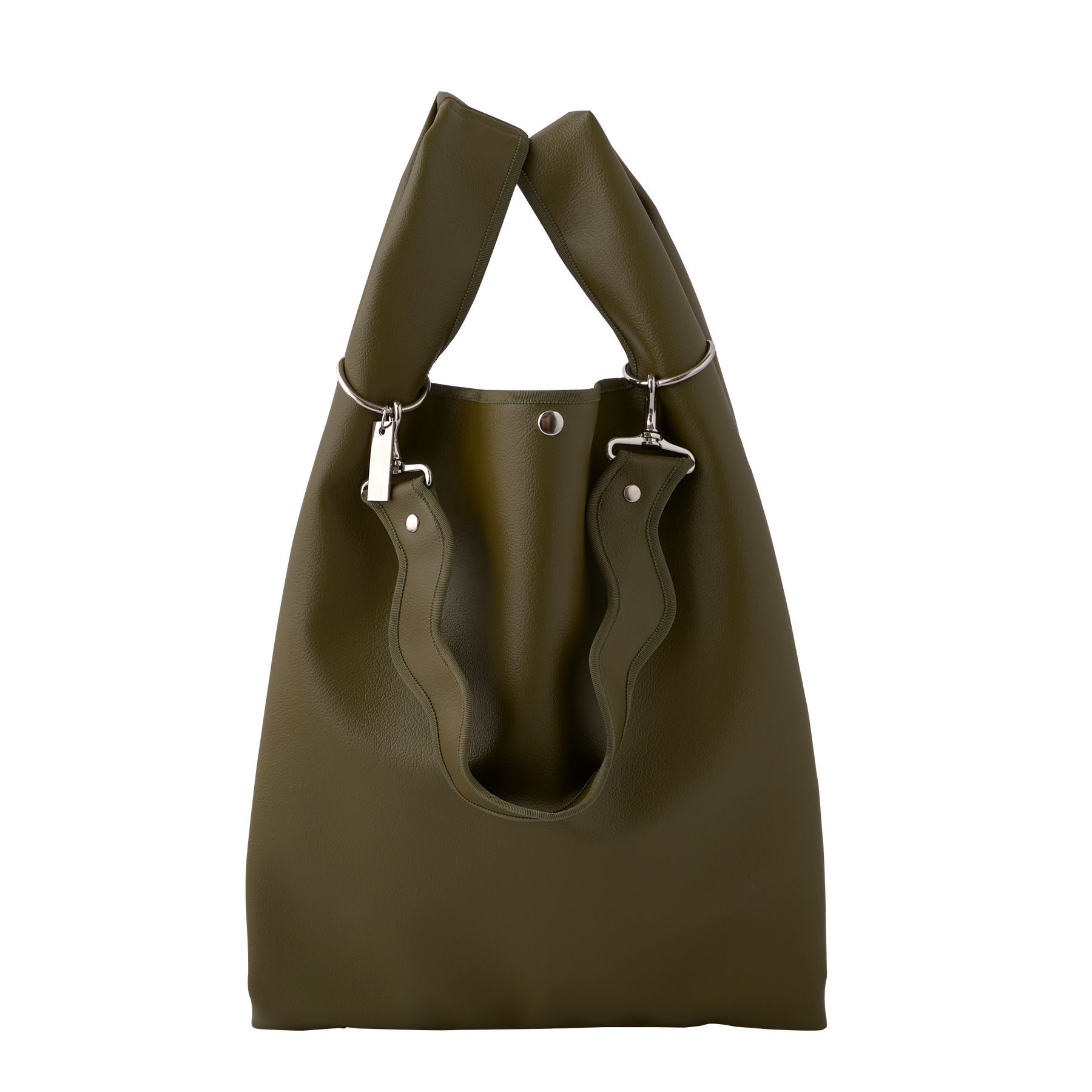 Nori 波浪手提肩背包 大款 橄欖綠