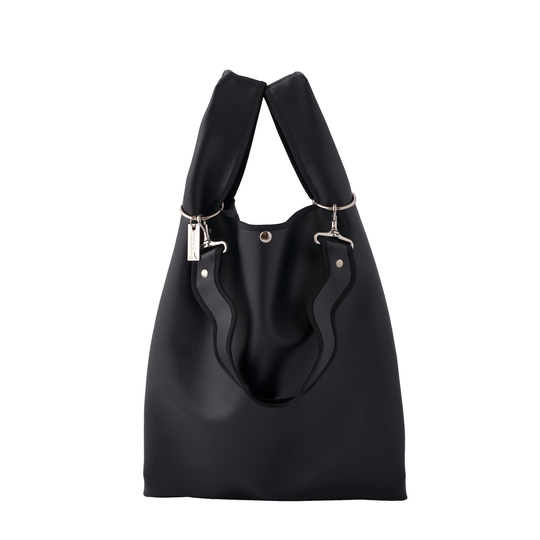 Nori 波浪手提肩背包 大款 黑色