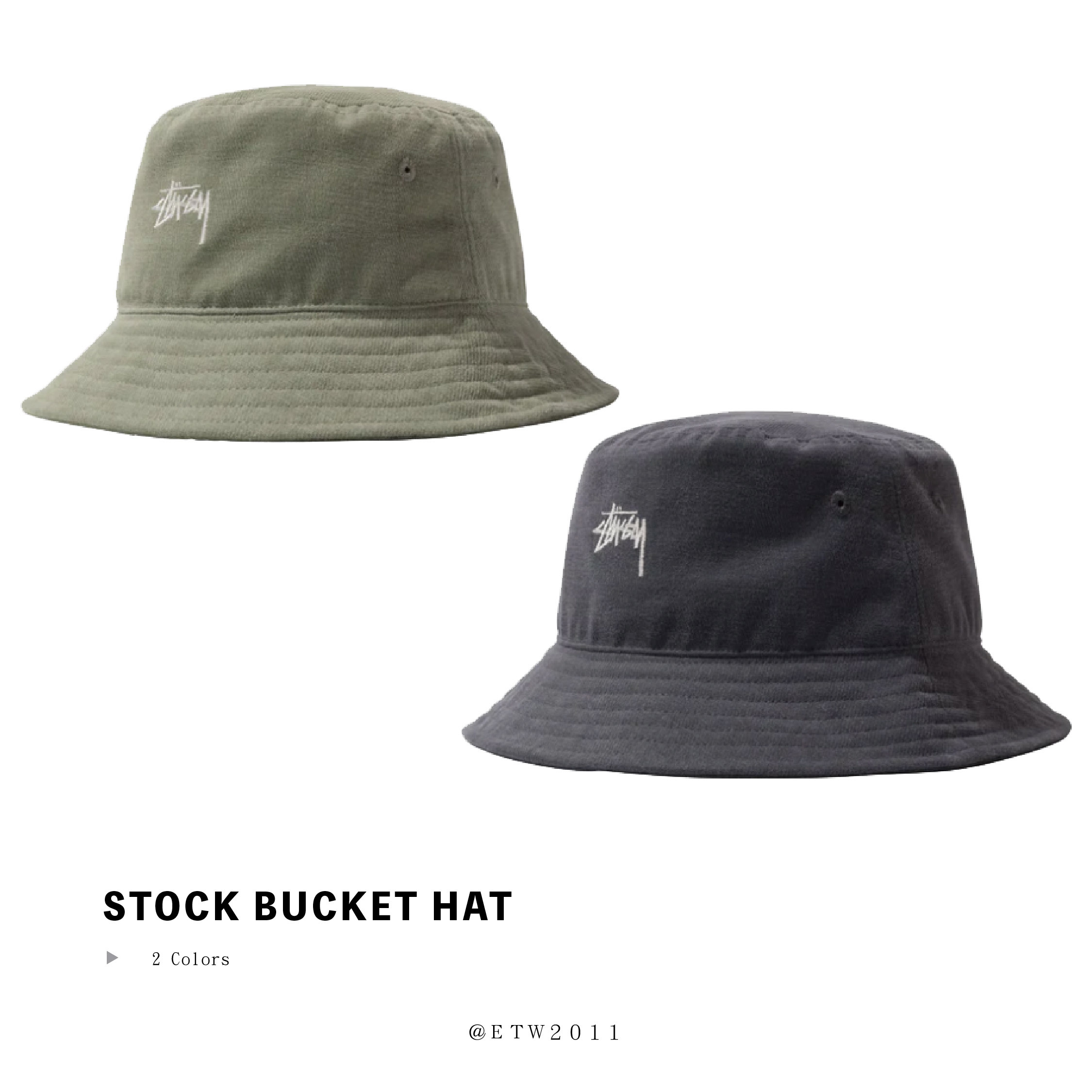 ☆ETW☆【EASY TO WEAR】 STUSSY STOCK BUCKET HAT 漁夫帽 現貨