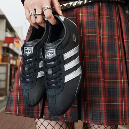 ADIDAS ORIGINALS TOKYO W 東京 黑銀薄底鞋 復古 日本限定 男女同款 JQ0962