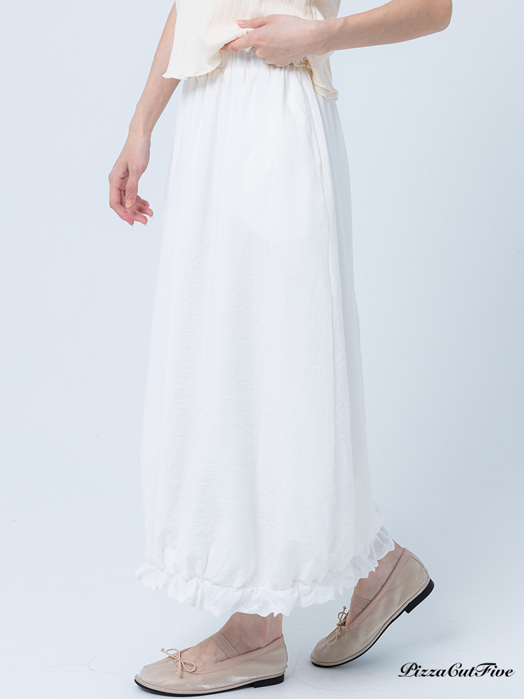 [SALE]蕾絲花邊泡泡長裙 PizzaCutFive PCF252492017