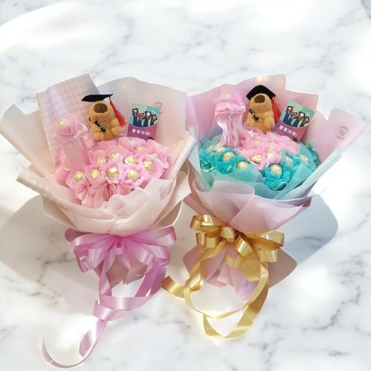 畢業皮卡巴拉30朵金莎畢業花束,Graduation Pycabara 30 Graduation Bouquet