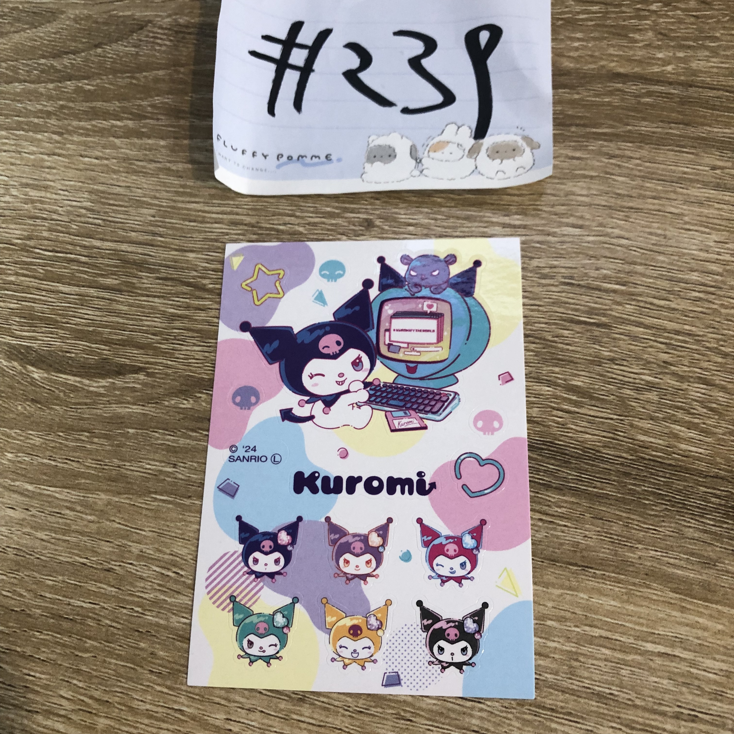 Sanrio KUROMI  貼紙#239