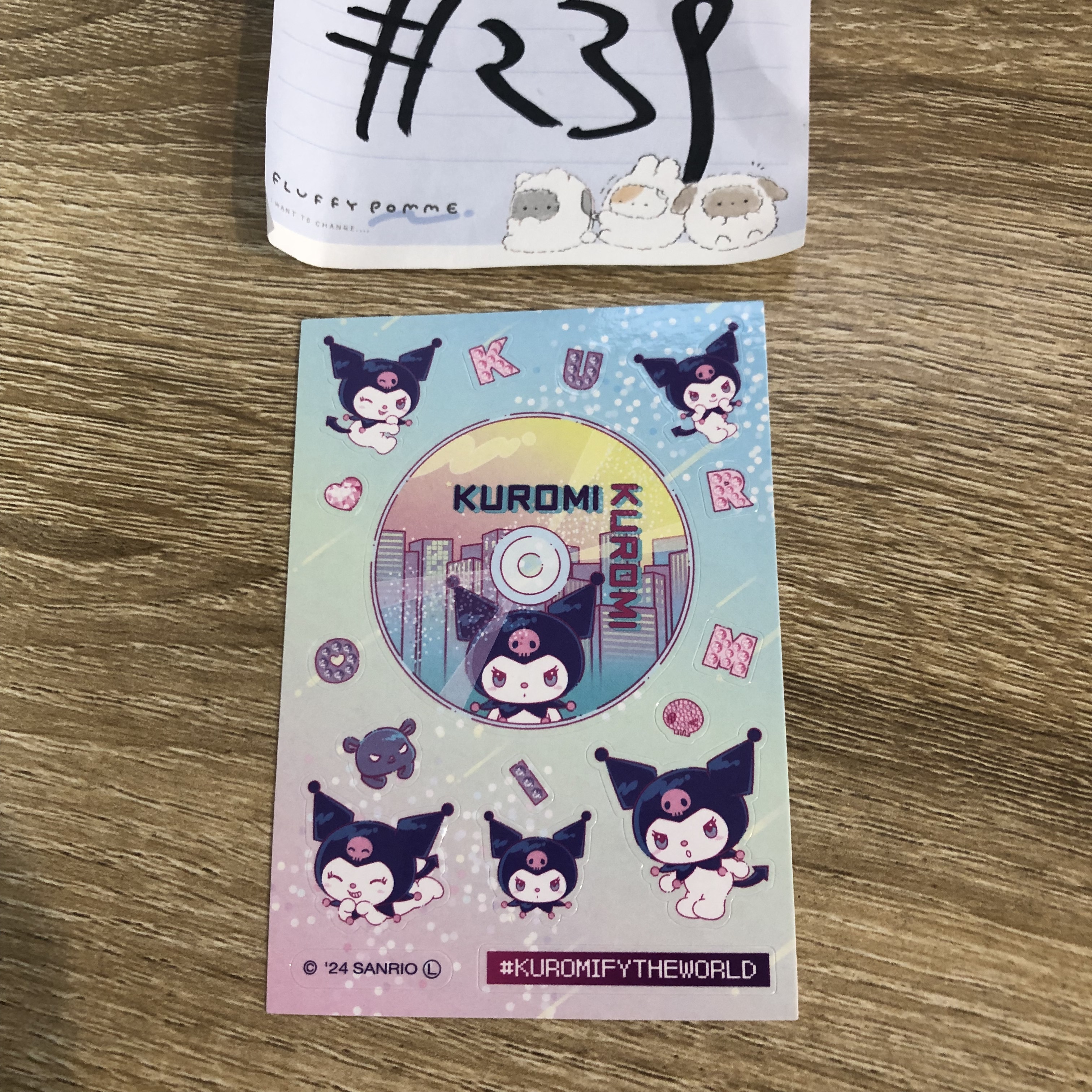 Sanrio KUROMI  貼紙#239
