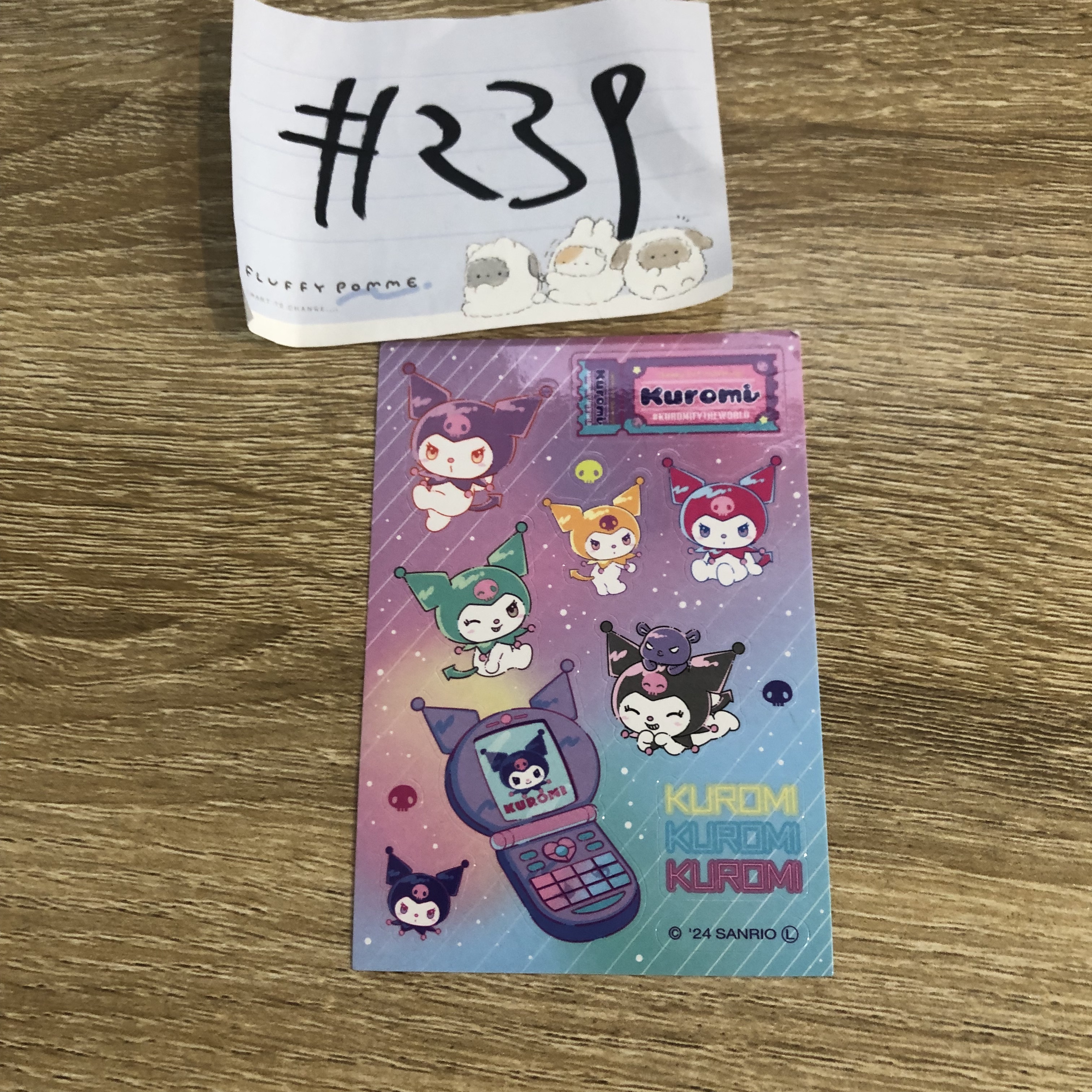Sanrio KUROMI  貼紙#239