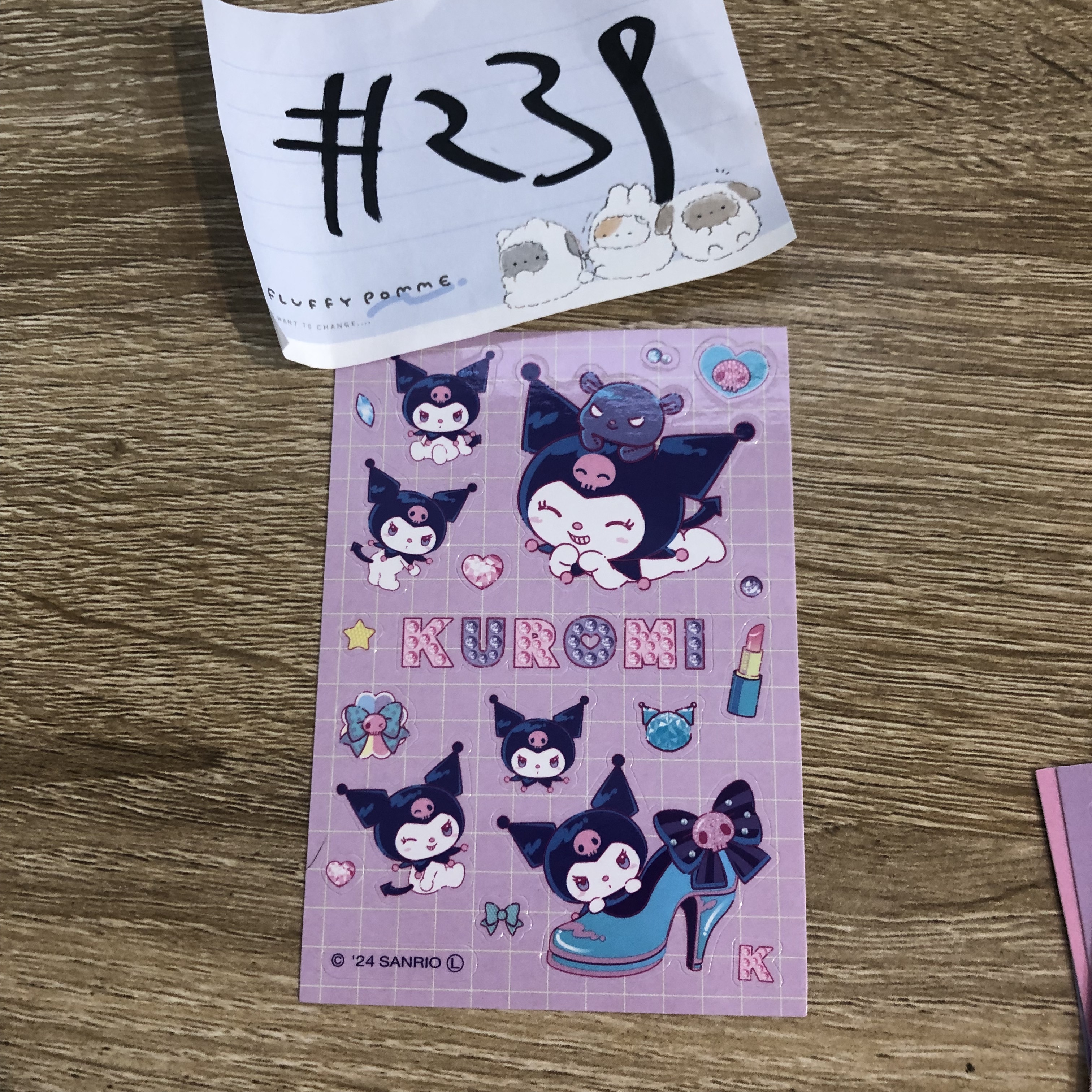 Sanrio KUROMI  貼紙#239
