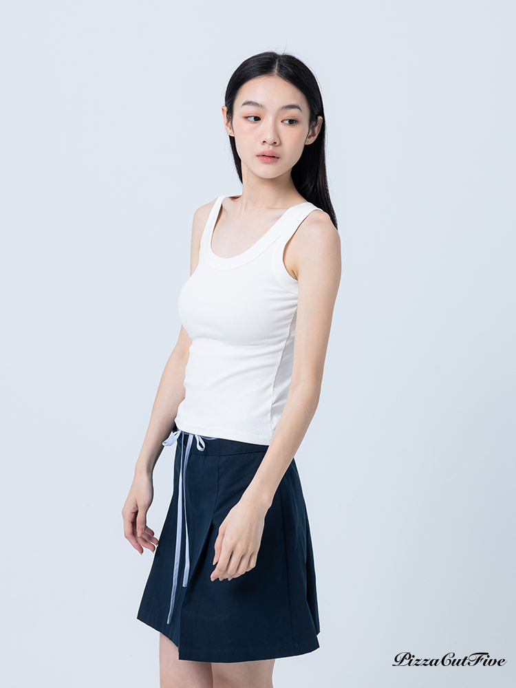 [SALE]拼色A字短裙(內有安全褲) PizzaCutFive PCF252491023