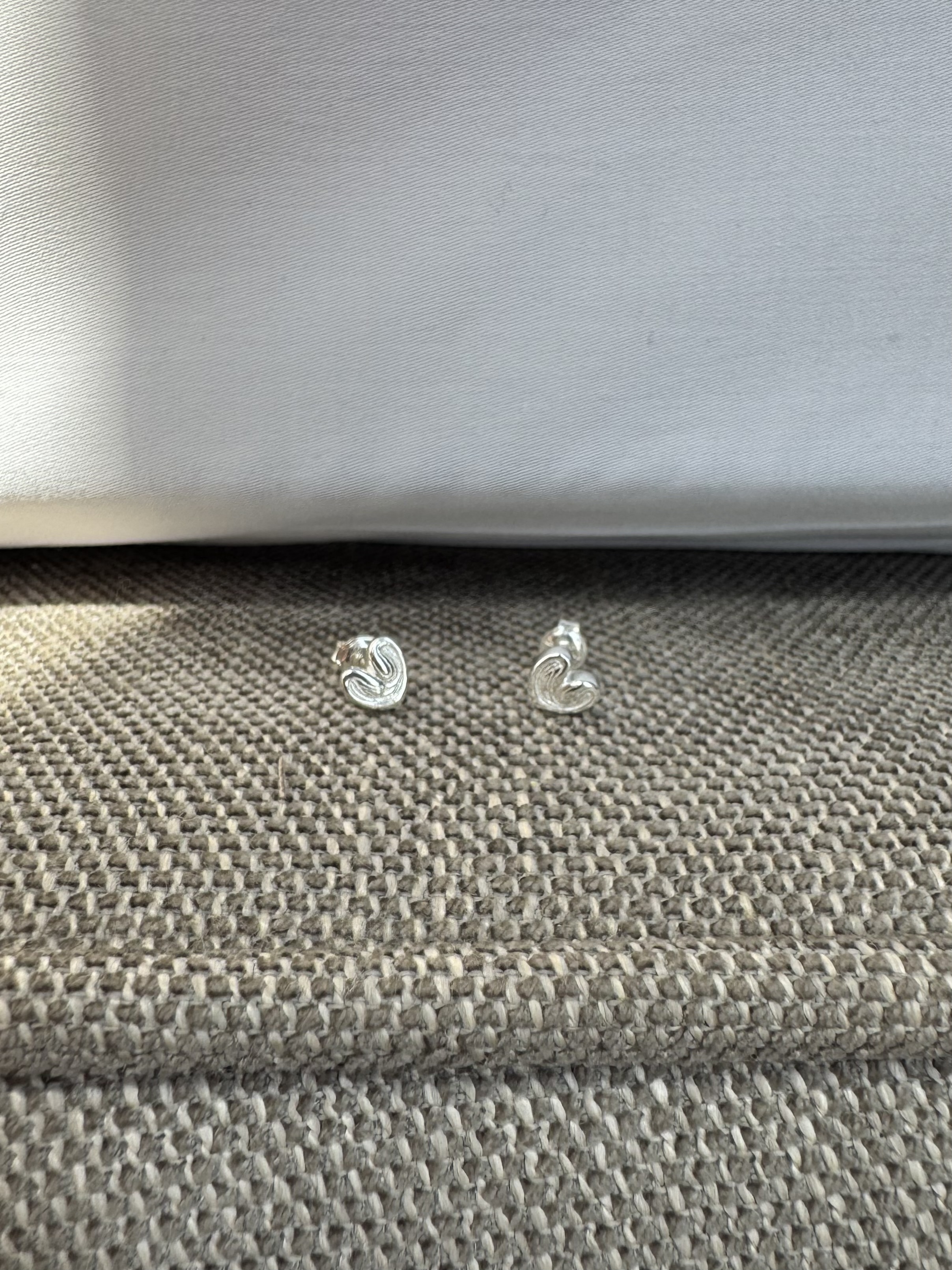 L36 愛心餅乾耳環-925純銀