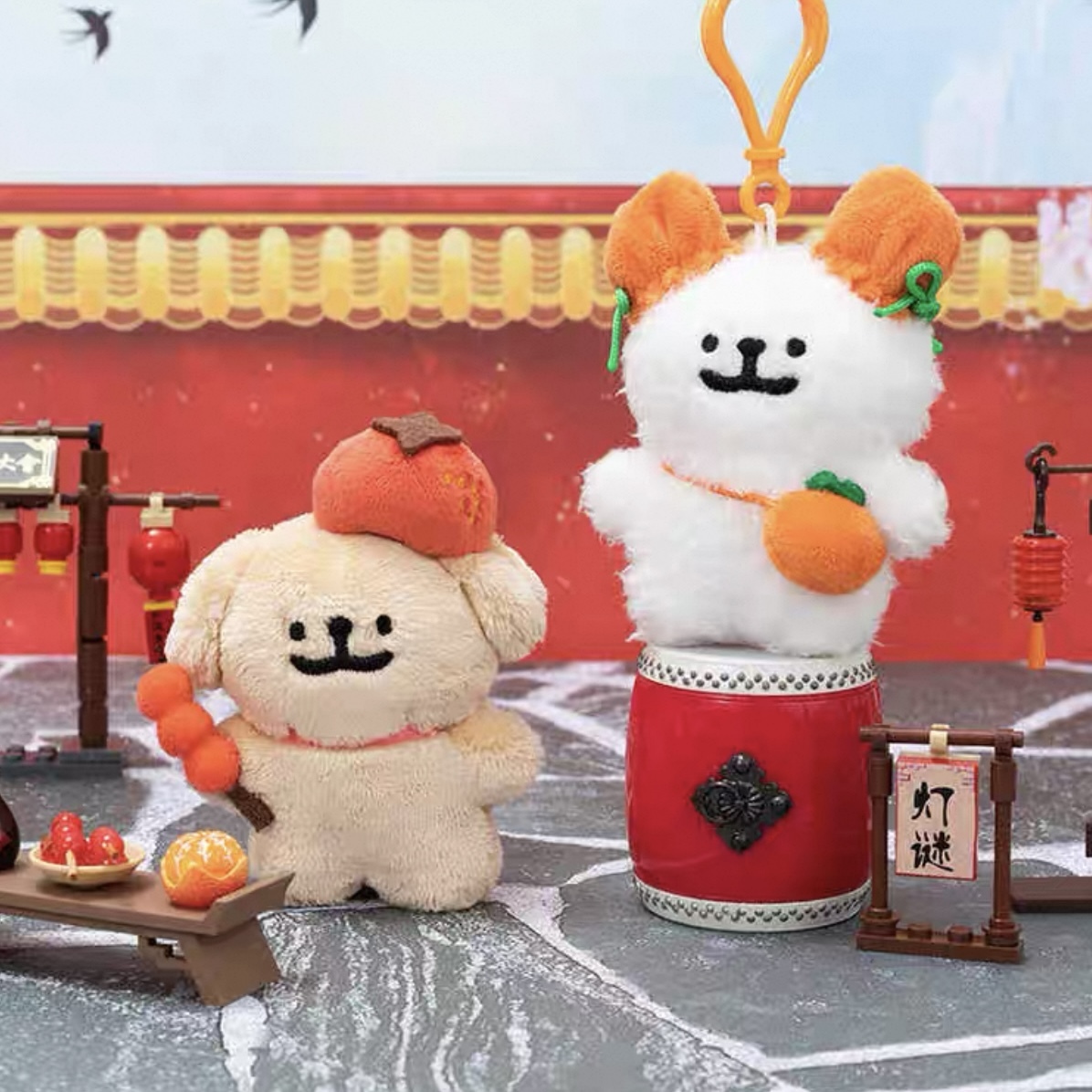 代購 MALTESE 線條小狗 冰糖葫蘆 吊飾 絨毛玩具/預購