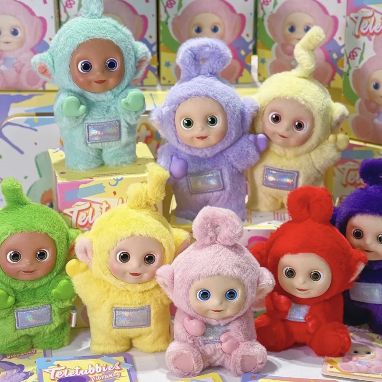 POPMART泡泡瑪特 天線寶寶 多彩系列 搪膠臉 盲盒 小波 丁丁 迪西 拉拉