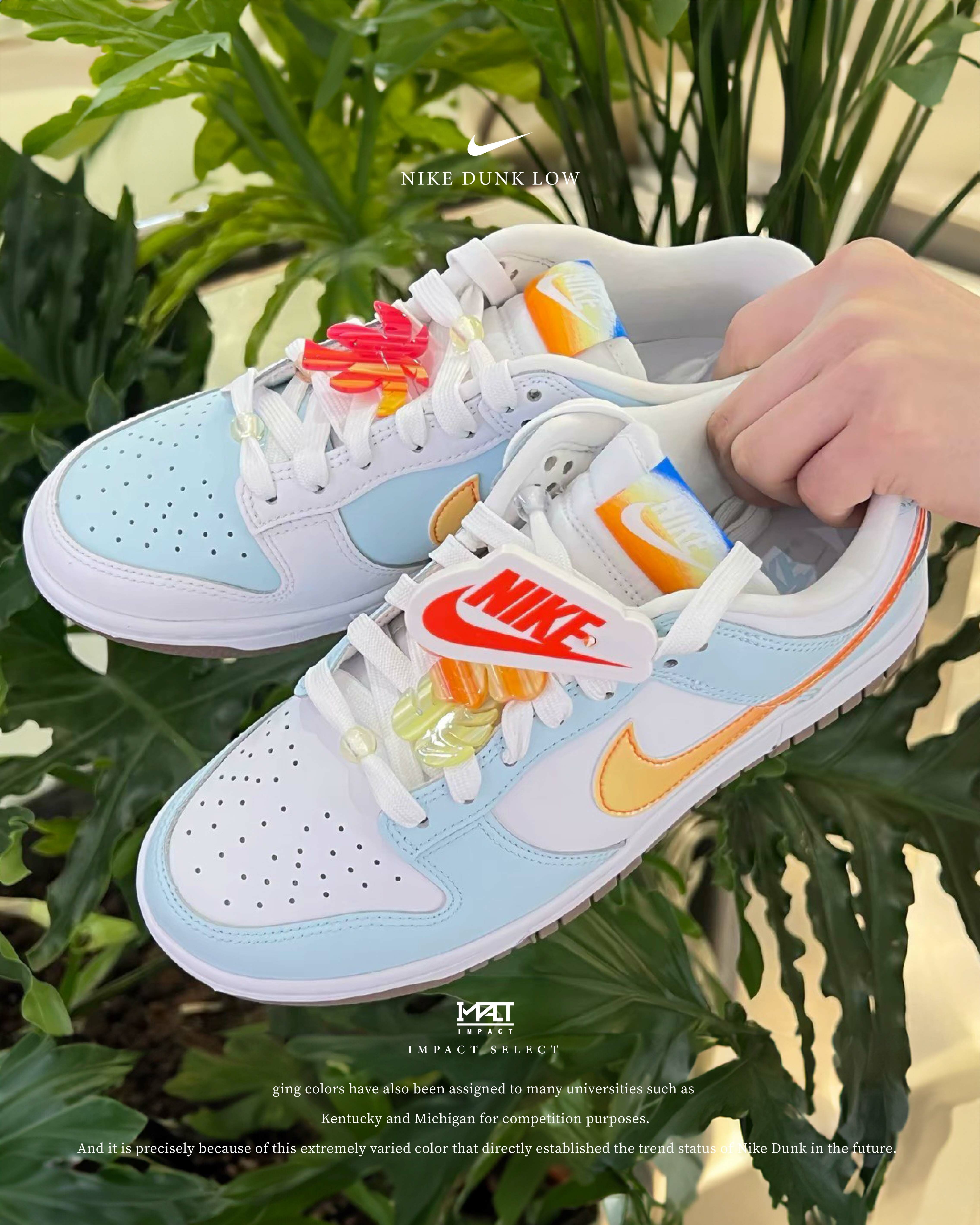 Nike Dunk Low ''Hawaii'' 白藍 橘紅 夏威夷 女款 IB8877-191