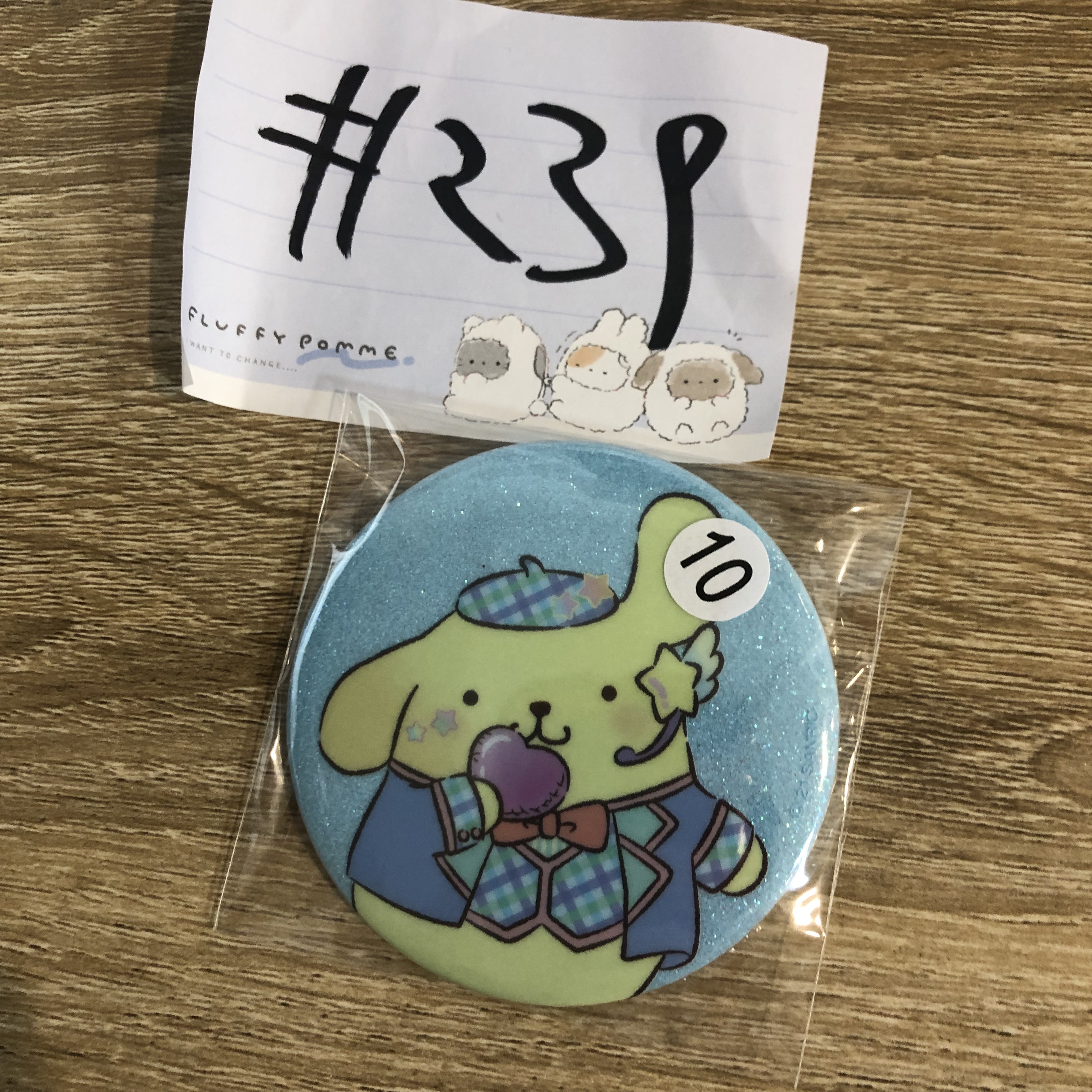 Sanrio 布甸狗 襟章#239