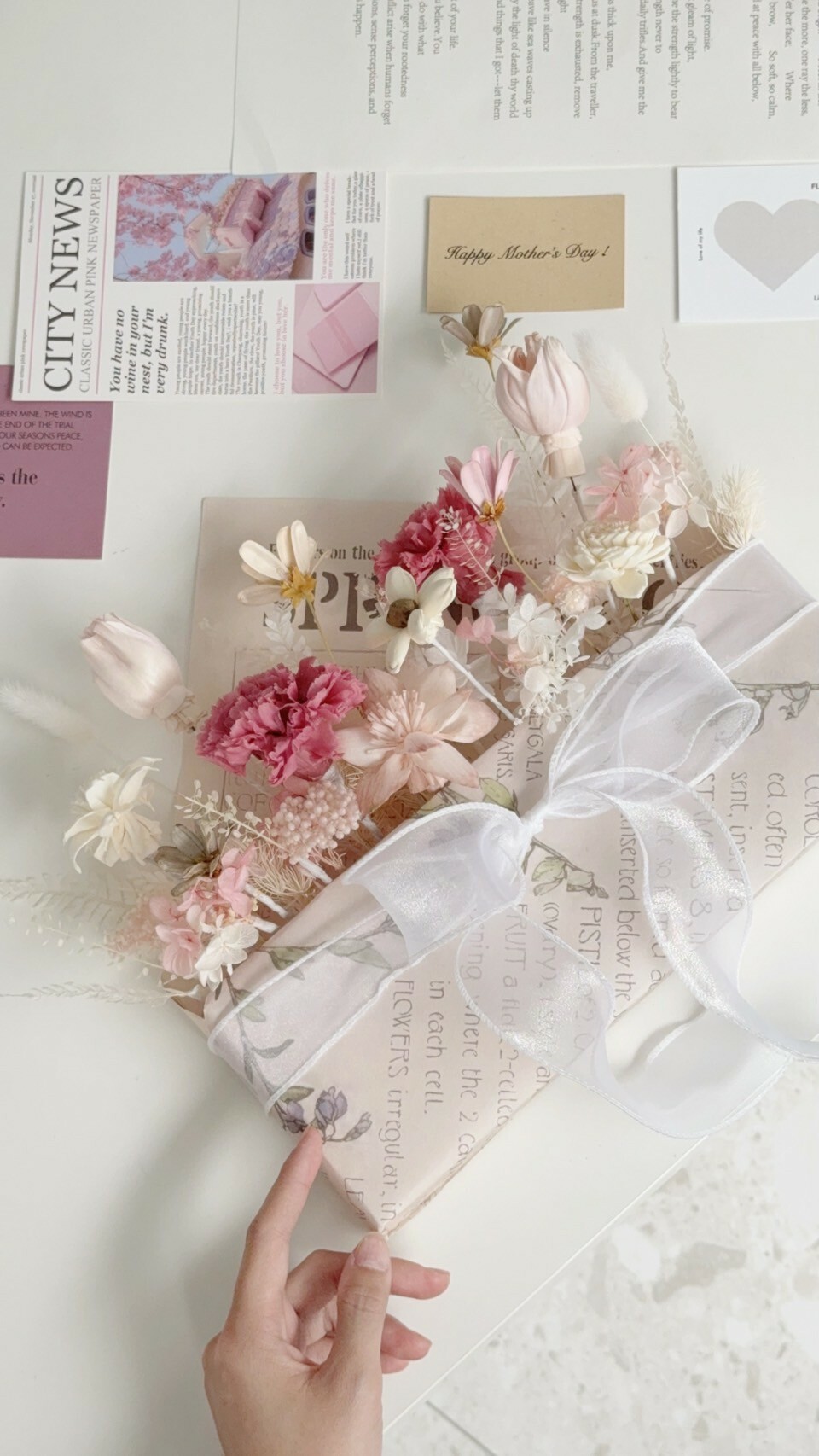 永生康乃馨信封花-花信寄情 (3色)